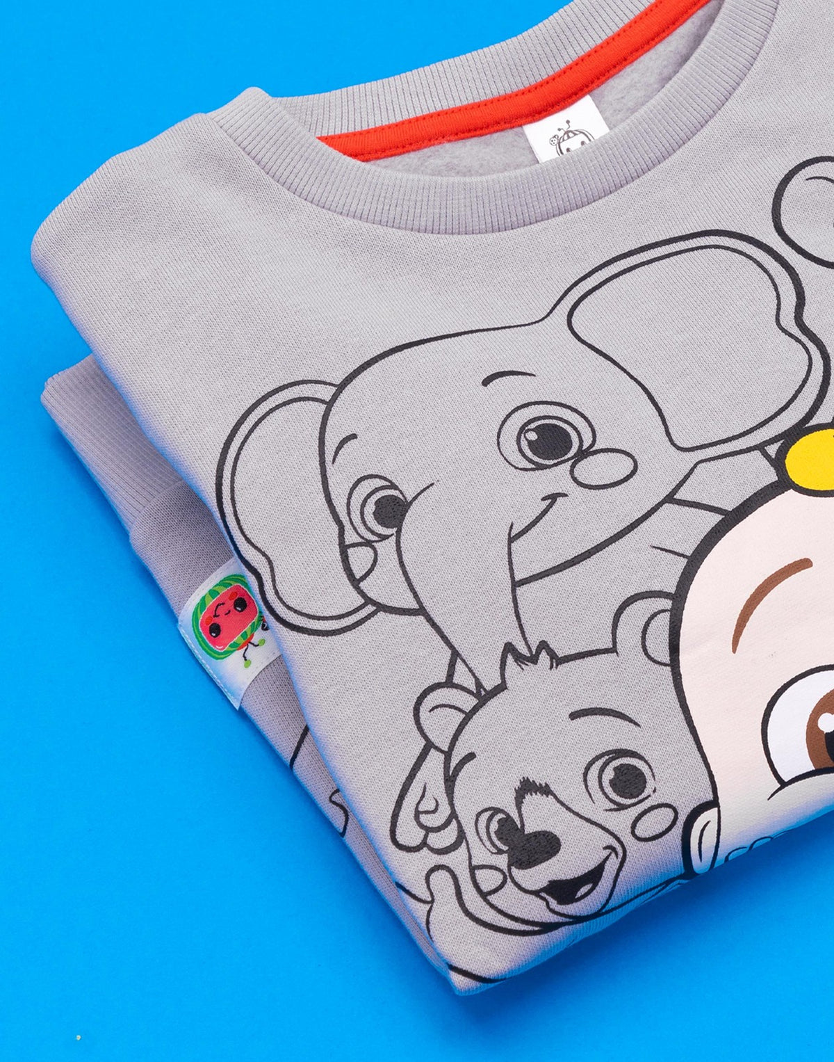 Cocomelon Sweatshirt | Unisex Kids Grey | Official Merch