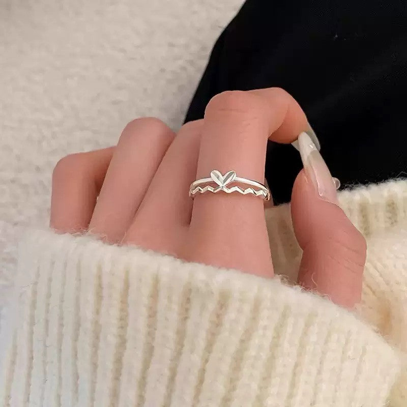925 Sterling Silver Lovely Butterfly Adjustable Ring Women Girls Jewellery Gift