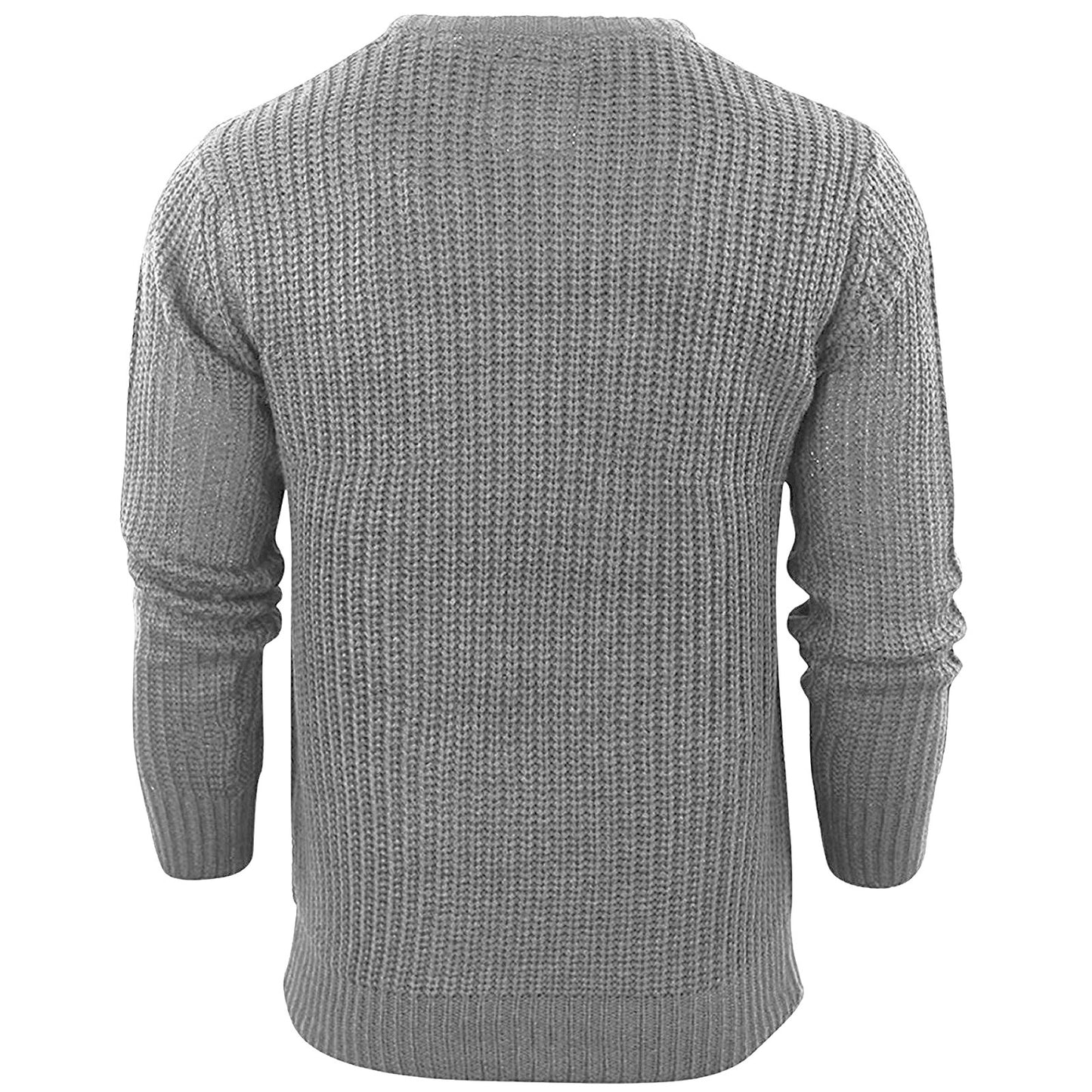 BRAVE SOUL CREW NECK JUMPERS MENS CLASSIC CASUAL KNITTED PULLOVER WINTER SWEATER