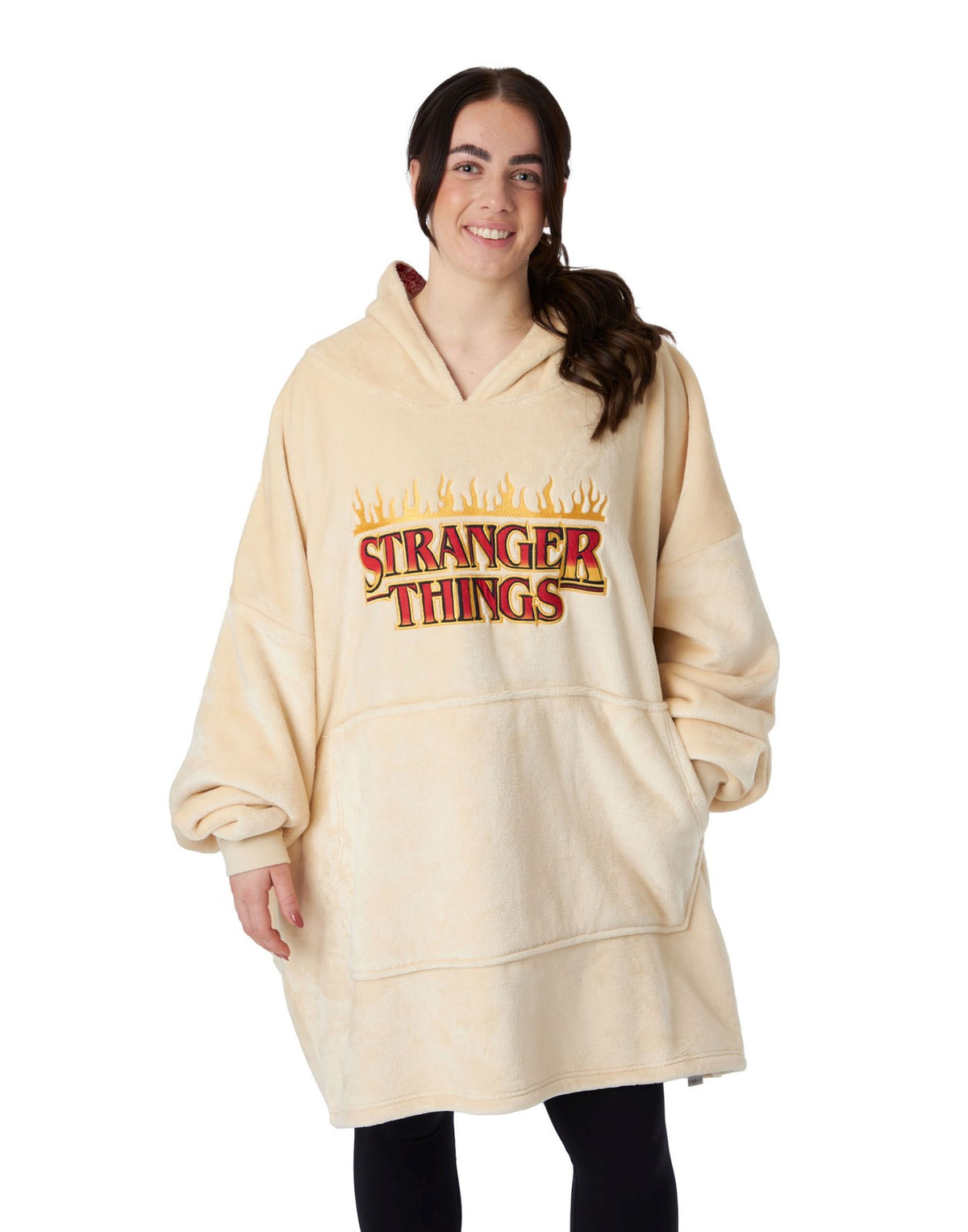 Stranger Things Blanket Hoodie | Unisex Cream | Official Merch