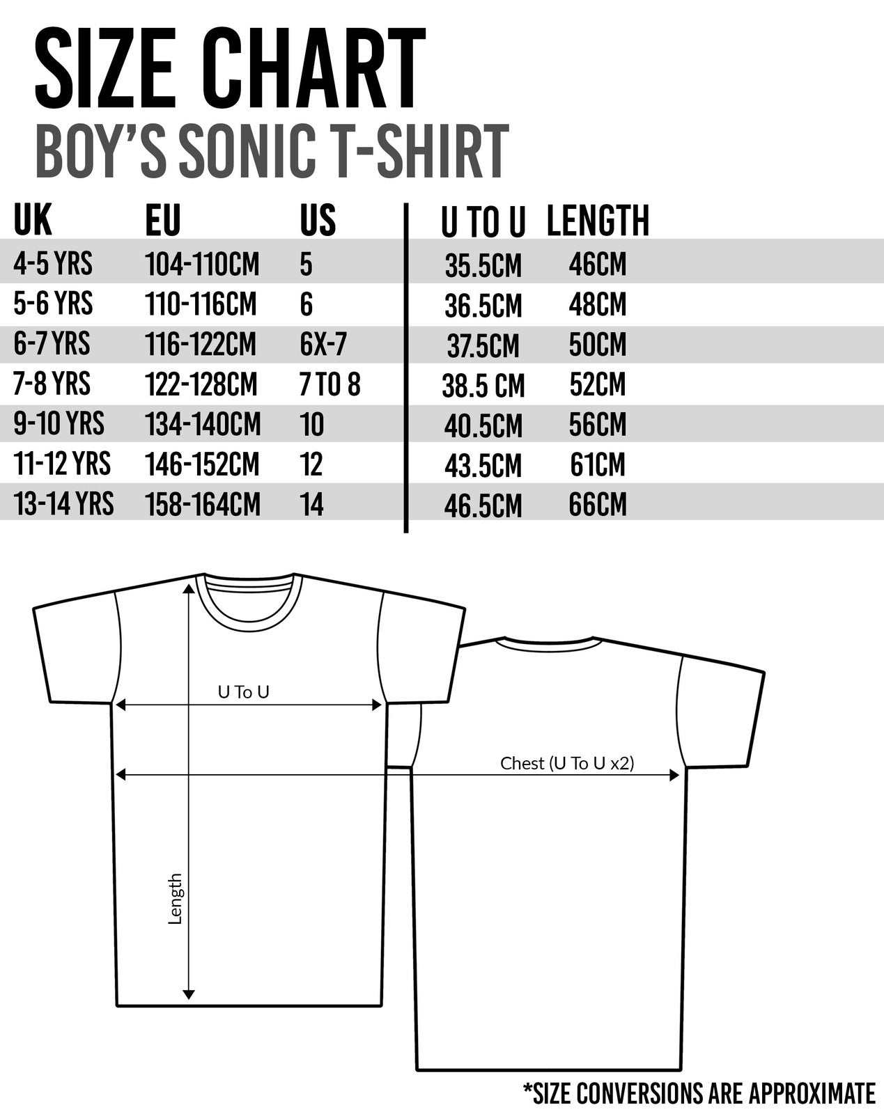 Sonic the Hedgehog Short Sleeved T-Shirt | Boys Black | Official Merch