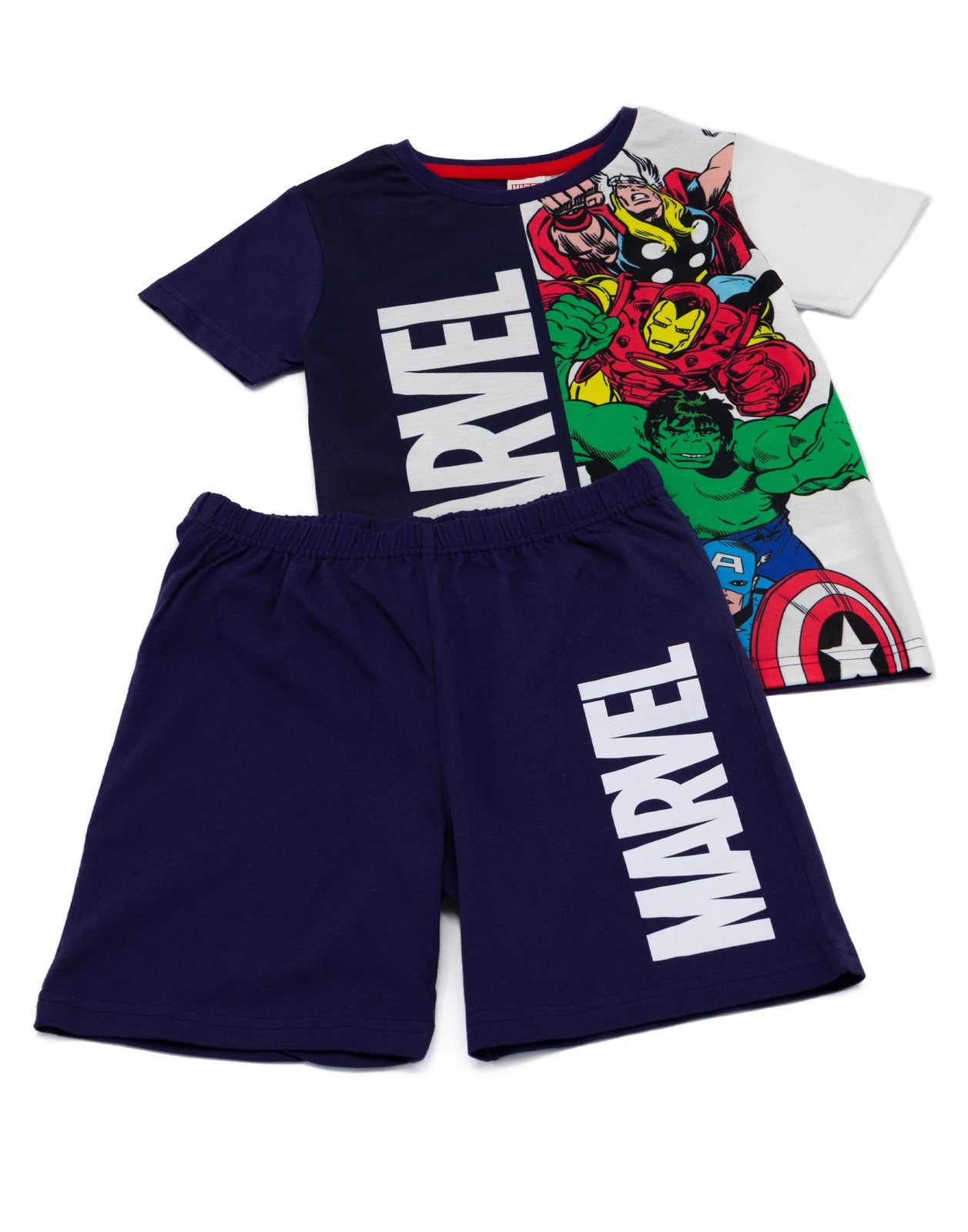 Marvel Short Sleeve Short Leg Pyjama Set | Boys Blue | Official Merch