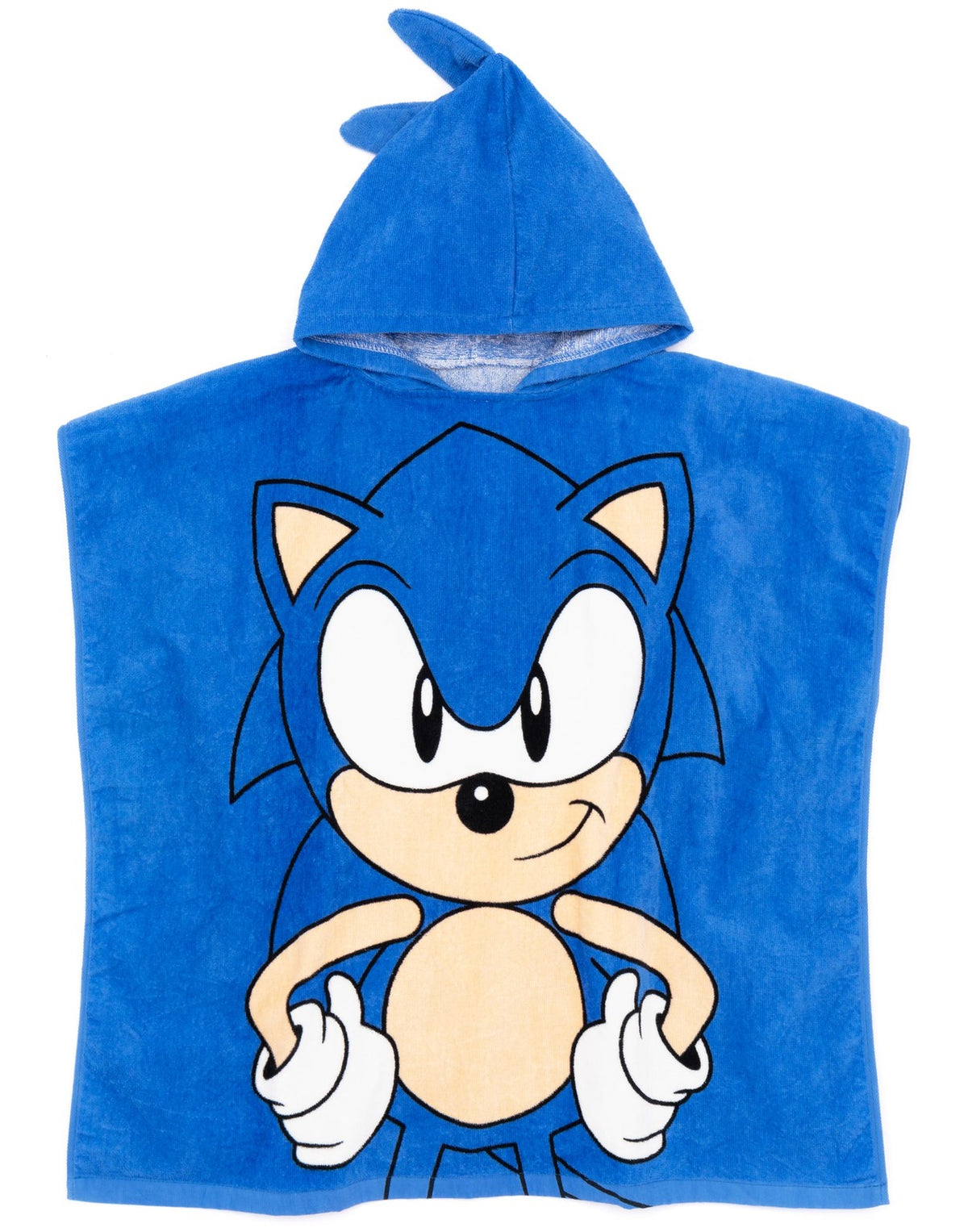 Sonic the Hedgehog Poncho Towel | Unisex Kids Blue | Official Merch