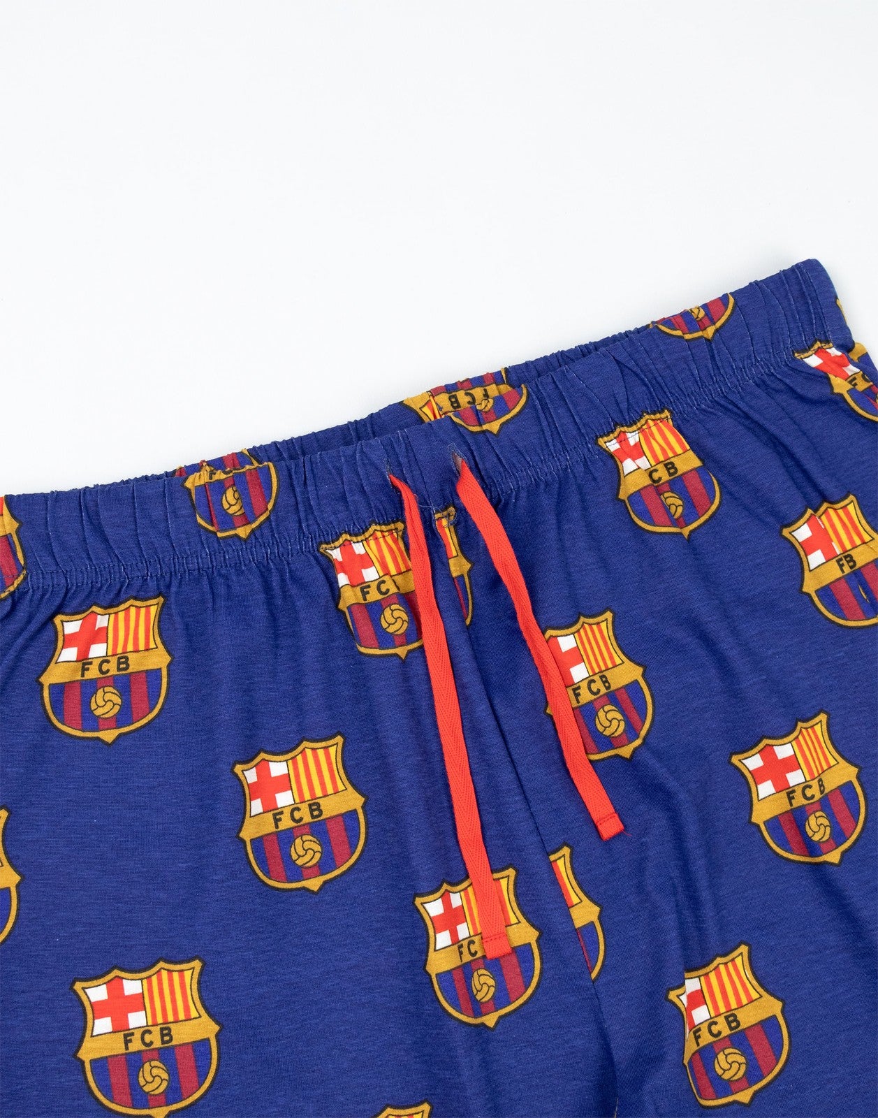 FC Barcelona Short Sleeve Long Leg Pyjama Set | Mens Black | Official Merch