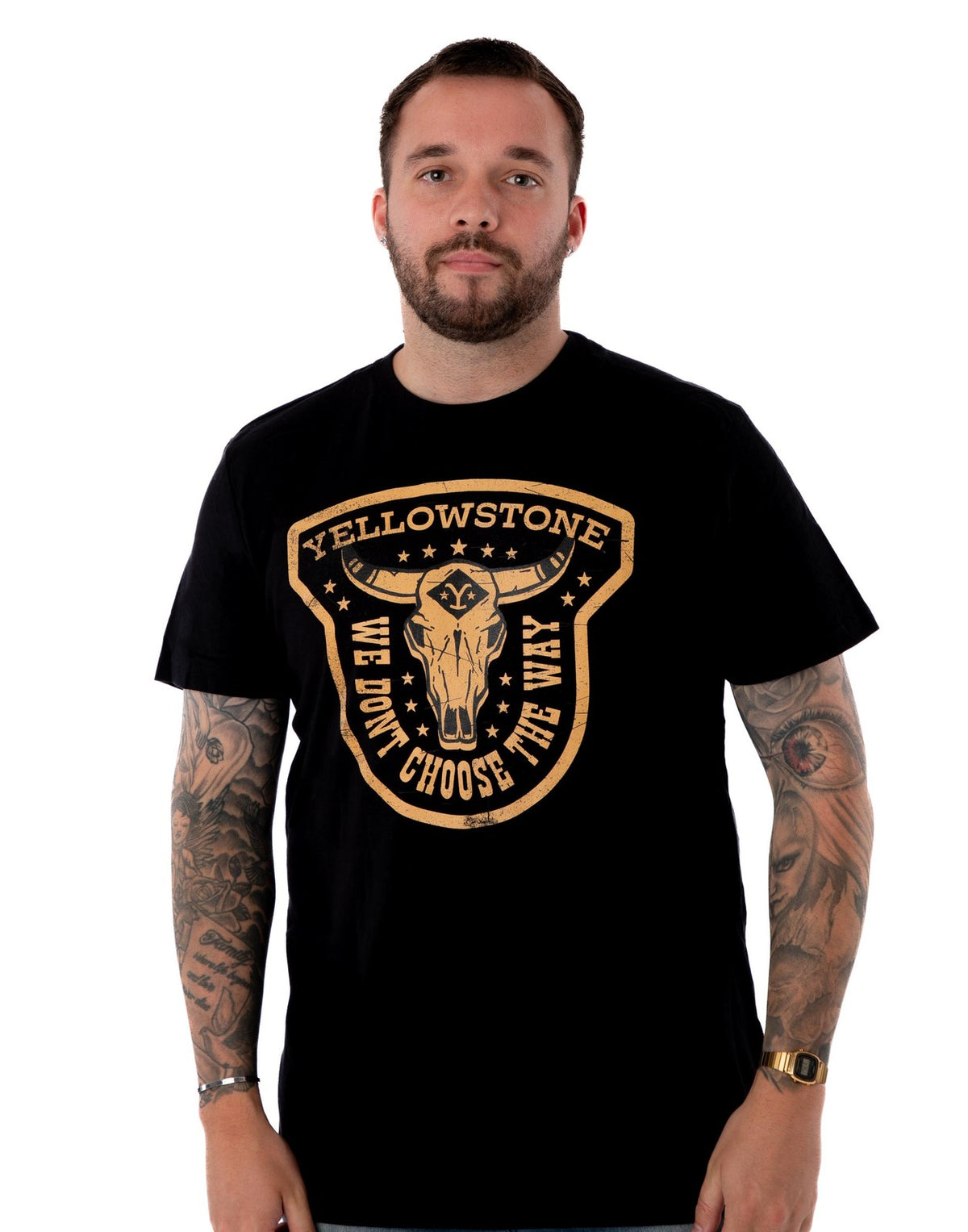 Yellowstone Short Sleeved T-Shirt | Mens Black | Official Merch