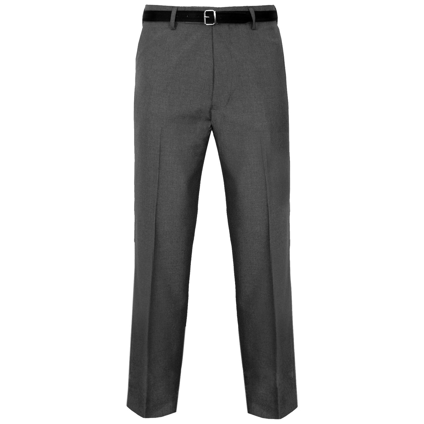 MENS TROUSERS OFFICE BUSINESS WORK FORMAL CASUAL SMART BELT POCKETS DRESS PANTS