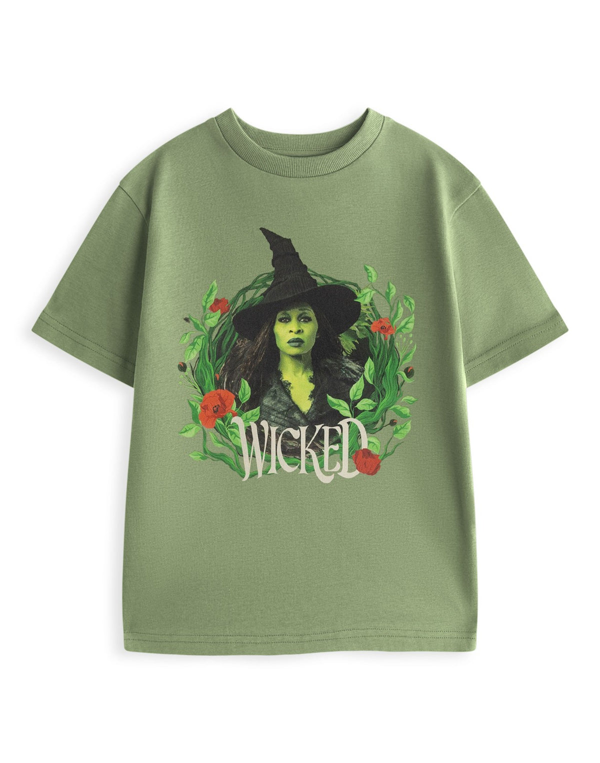 Wicked Short Sleeved T-Shirt | Unisex Kids Khaki | Official Merch
