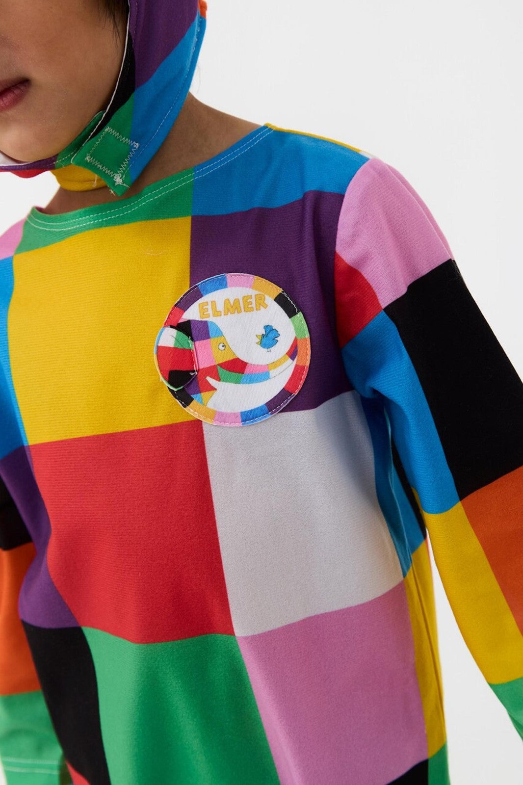Elmer 2 Piece Costume | Unisex Kids Multicoloured | Official Merch