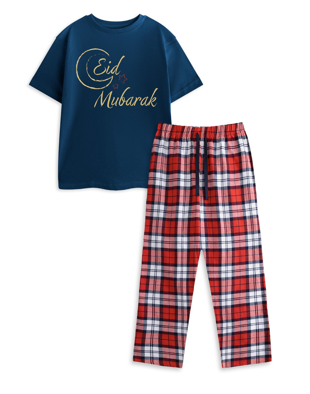 Show Me The Merch Short Sleeve Long Leg Pyjama Set | Unisex Kids Navy | Official