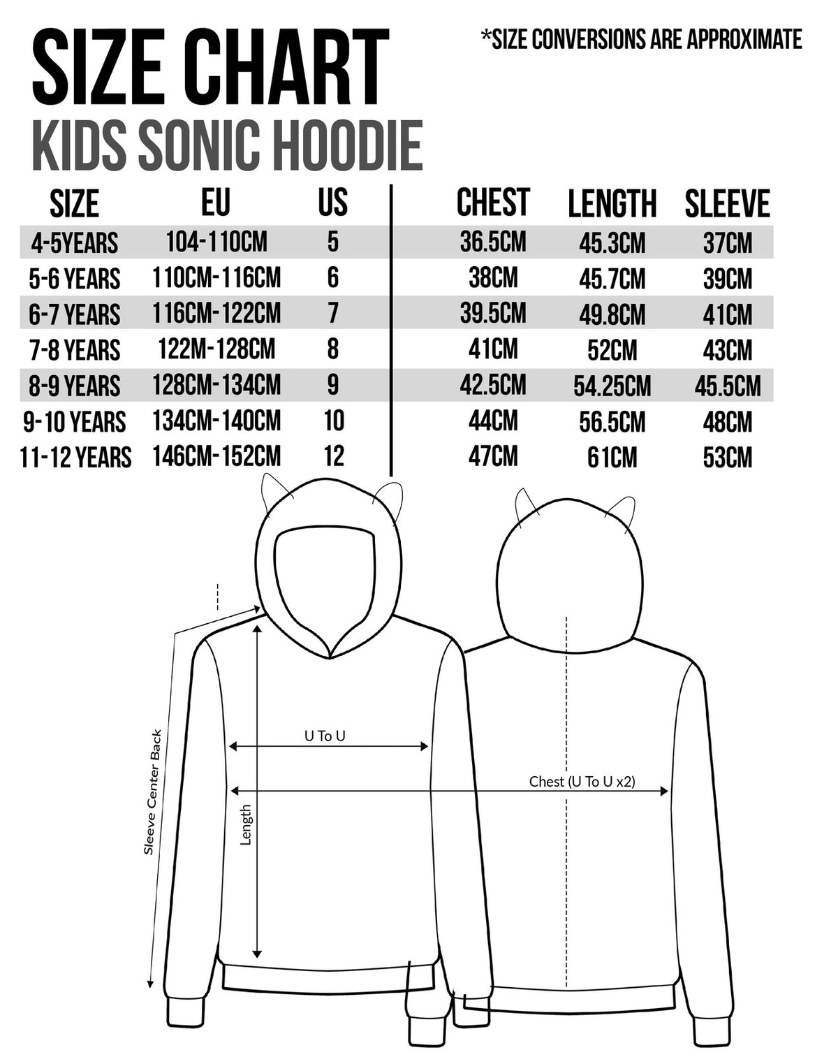 Sonic the Hedgehog Hoodie | Boys Blue | Official Merch