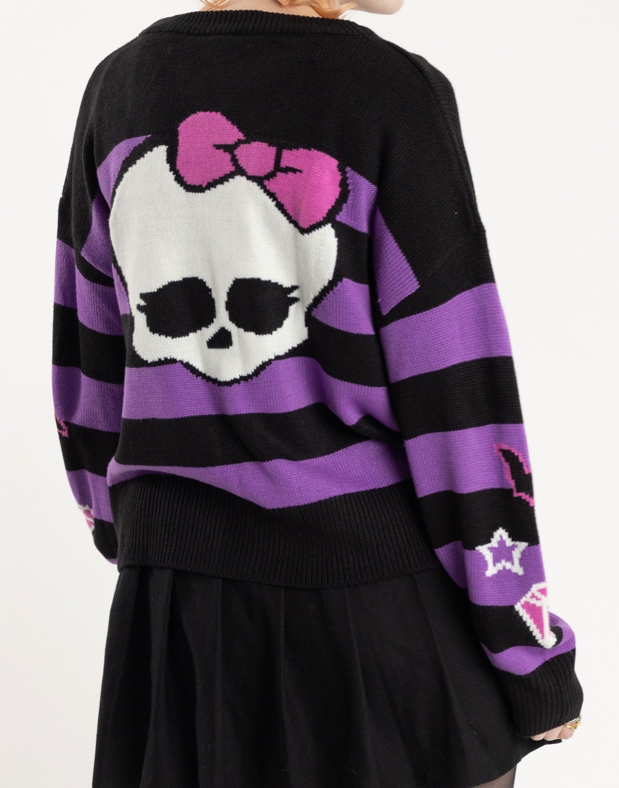 Monster High Cardigan | Womens Purple | Official Merch