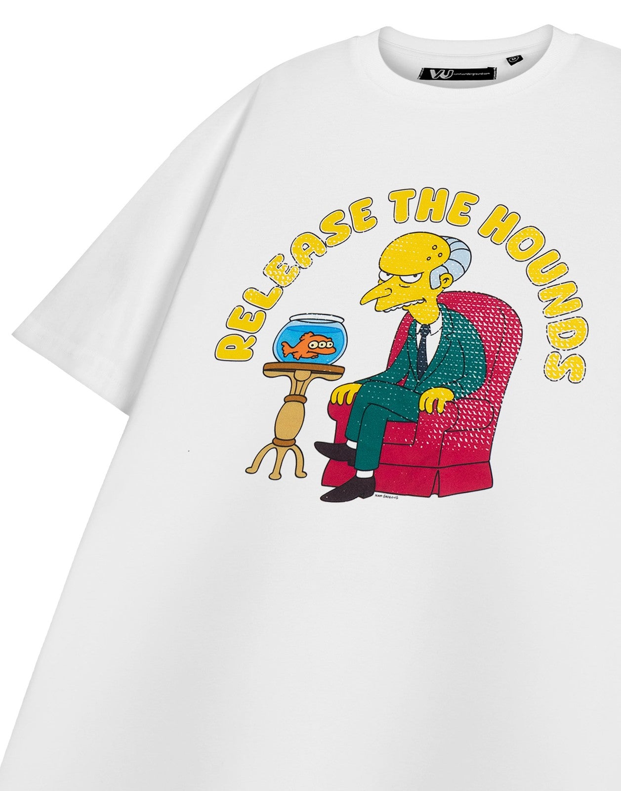The Simpsons Short Sleeved T-Shirt | Mens White | Official Merch