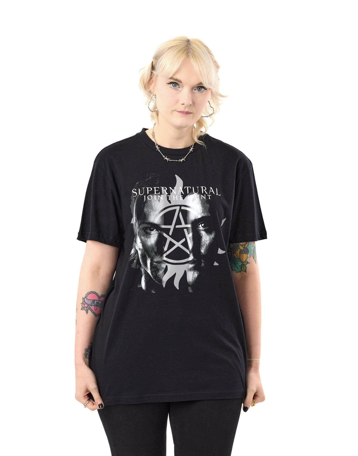 Supernatural Short Sleeved T-Shirt | Mens Black | Official Merch