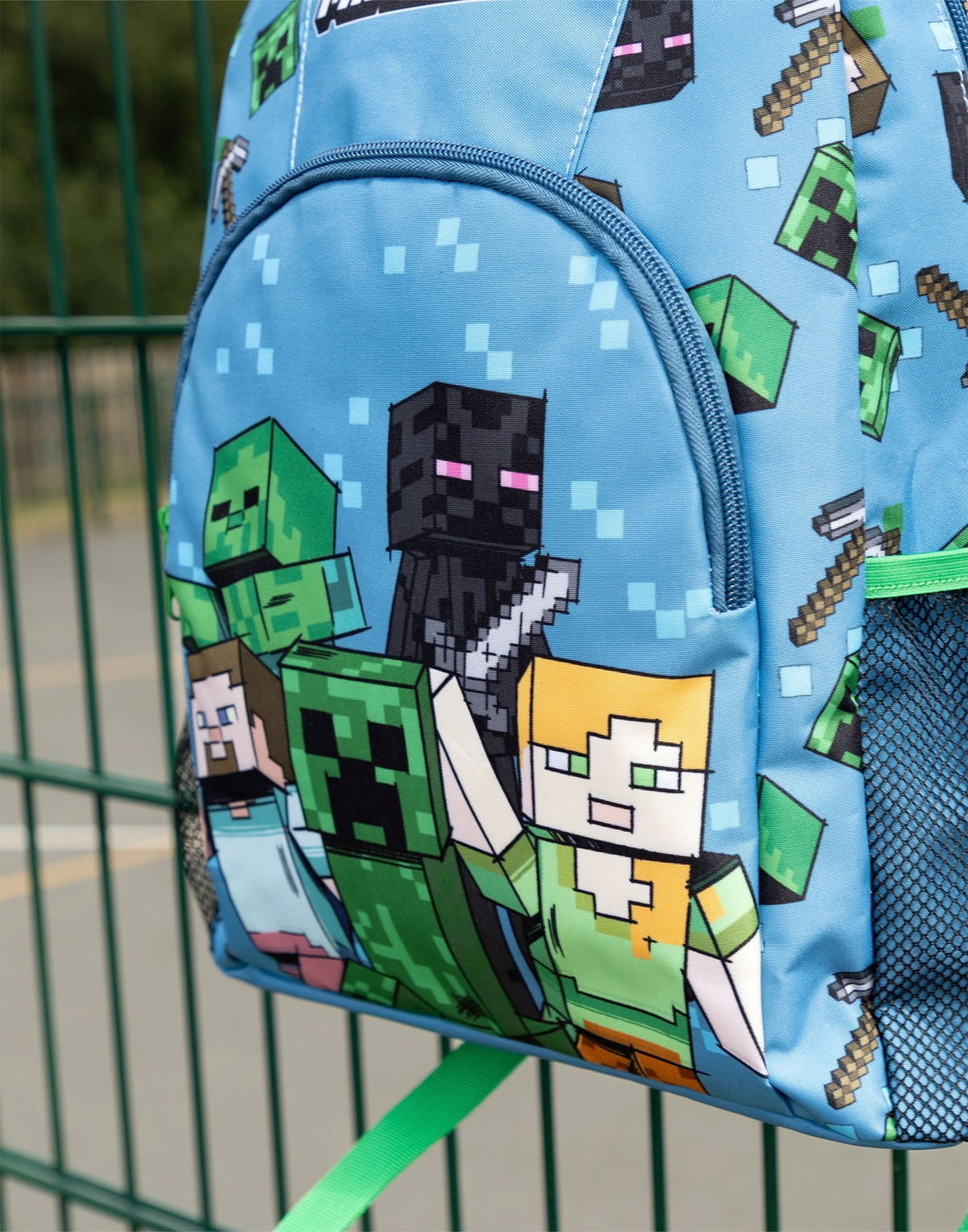 Minecraft Backpack | Unisex Kids Blue Gaming | Official Merch