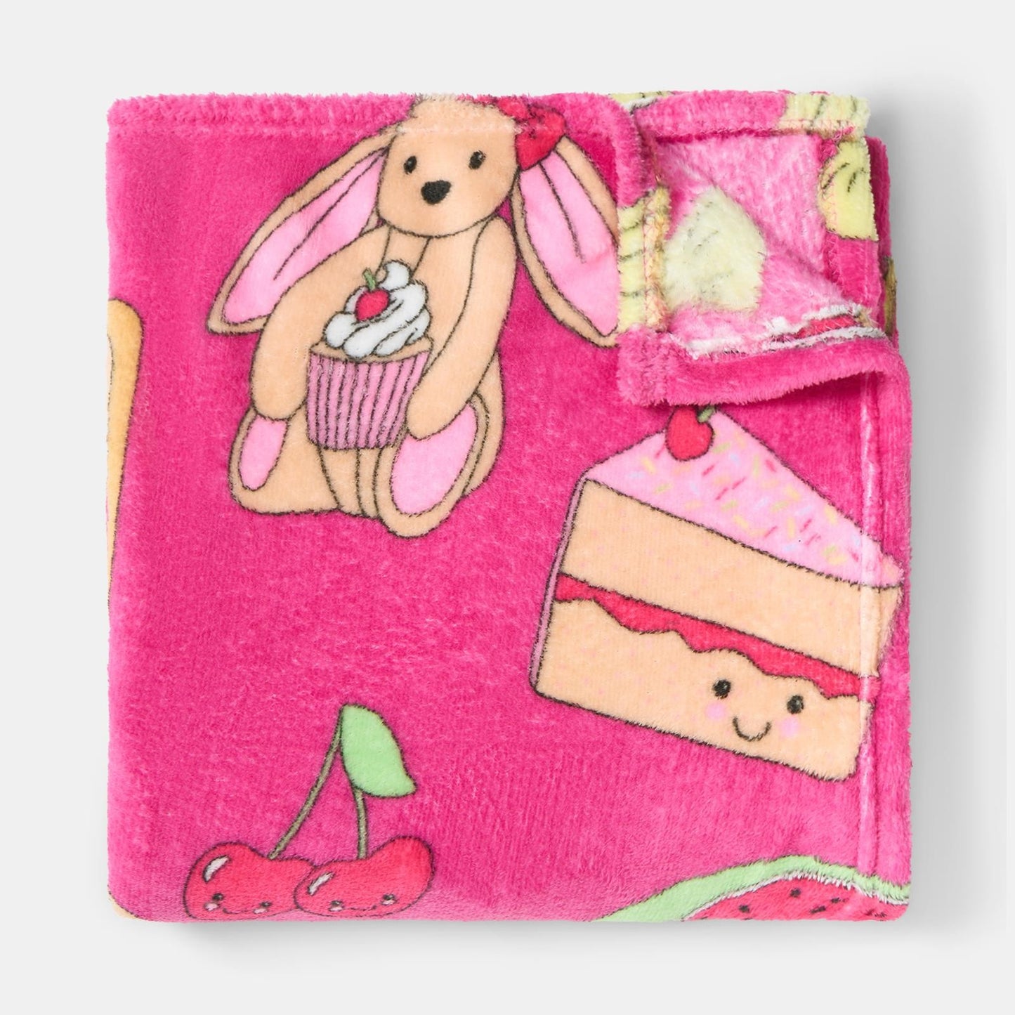 OHS Sweetie Pies Throw Ultra Soft Blanket Flannel Fleece Lightweight Bedspread