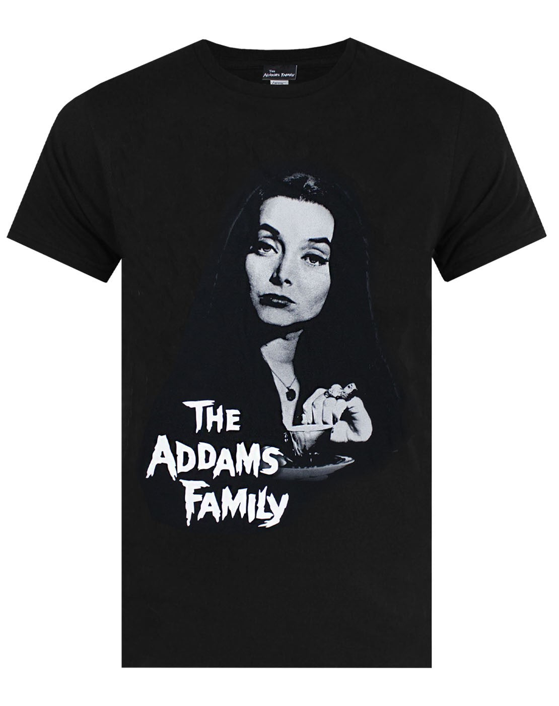 The Addams Family Short Sleeved T-Shirt | Womens Black | Official Merch