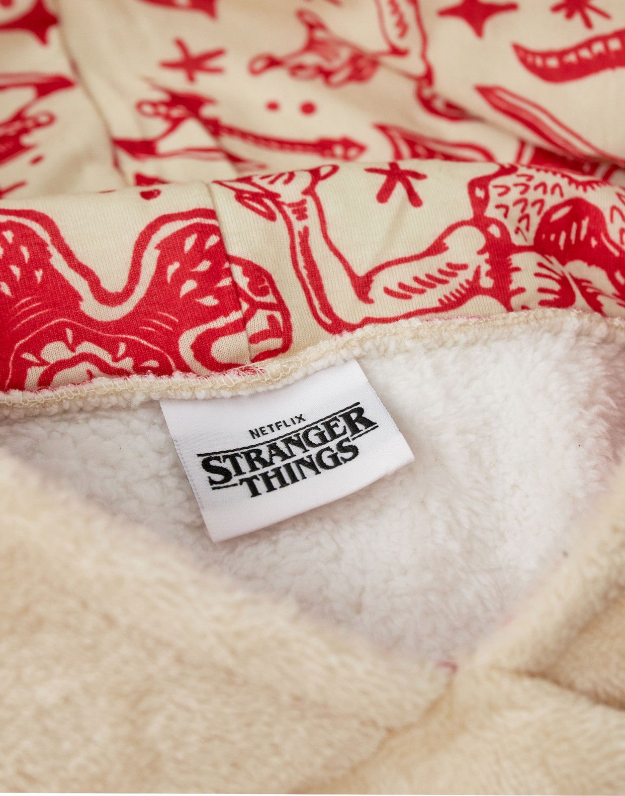 Stranger Things Blanket Hoodie | Unisex Kids Cream | Official Merch