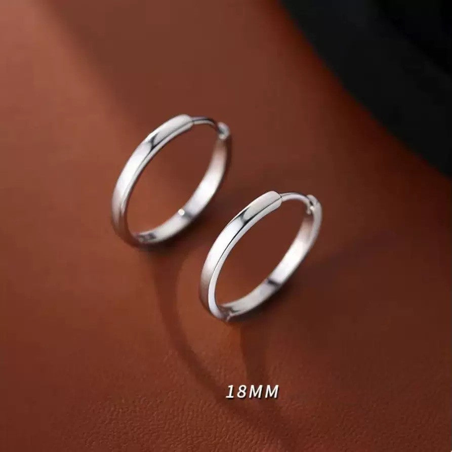 Womens Girls 925 Sterling Silver Fashion Huggie Hoop Earrings Jewellery Gift UK