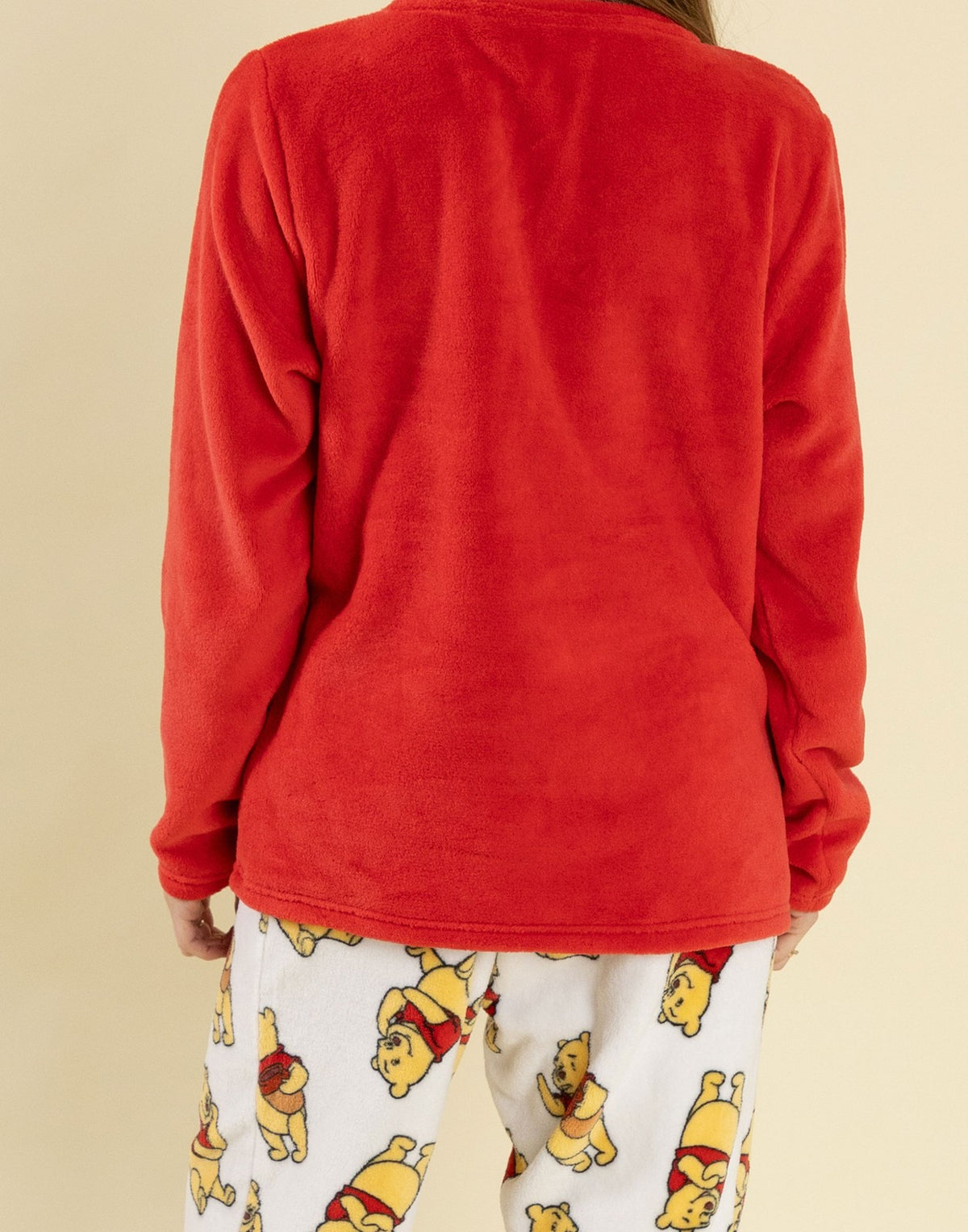 Winnie the Pooh Long Sleeve Long Leg Pyjama Set | Womens Red | Official Merch