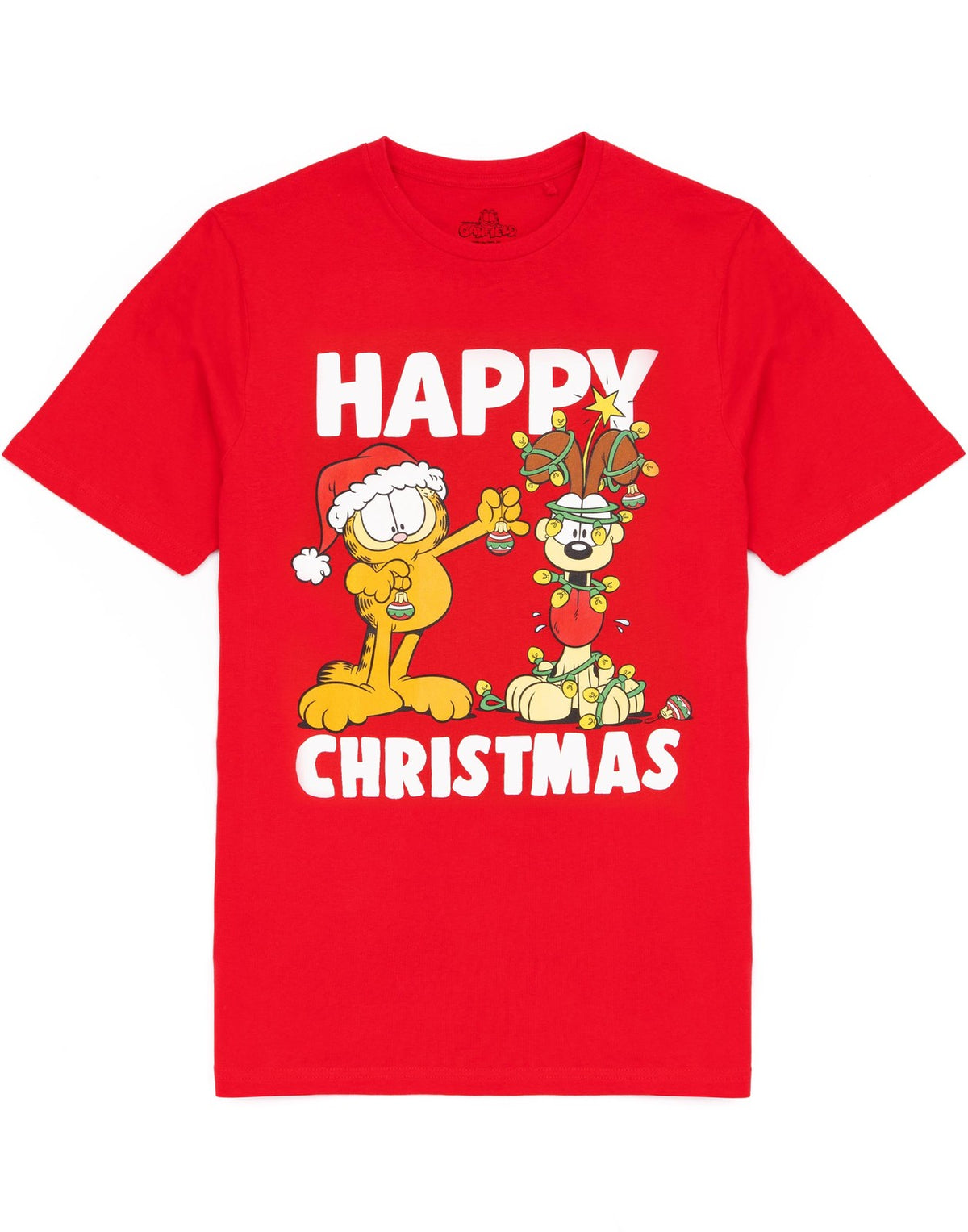 Garfield Short Sleeved T-Shirt | Mens Red | Official Merch