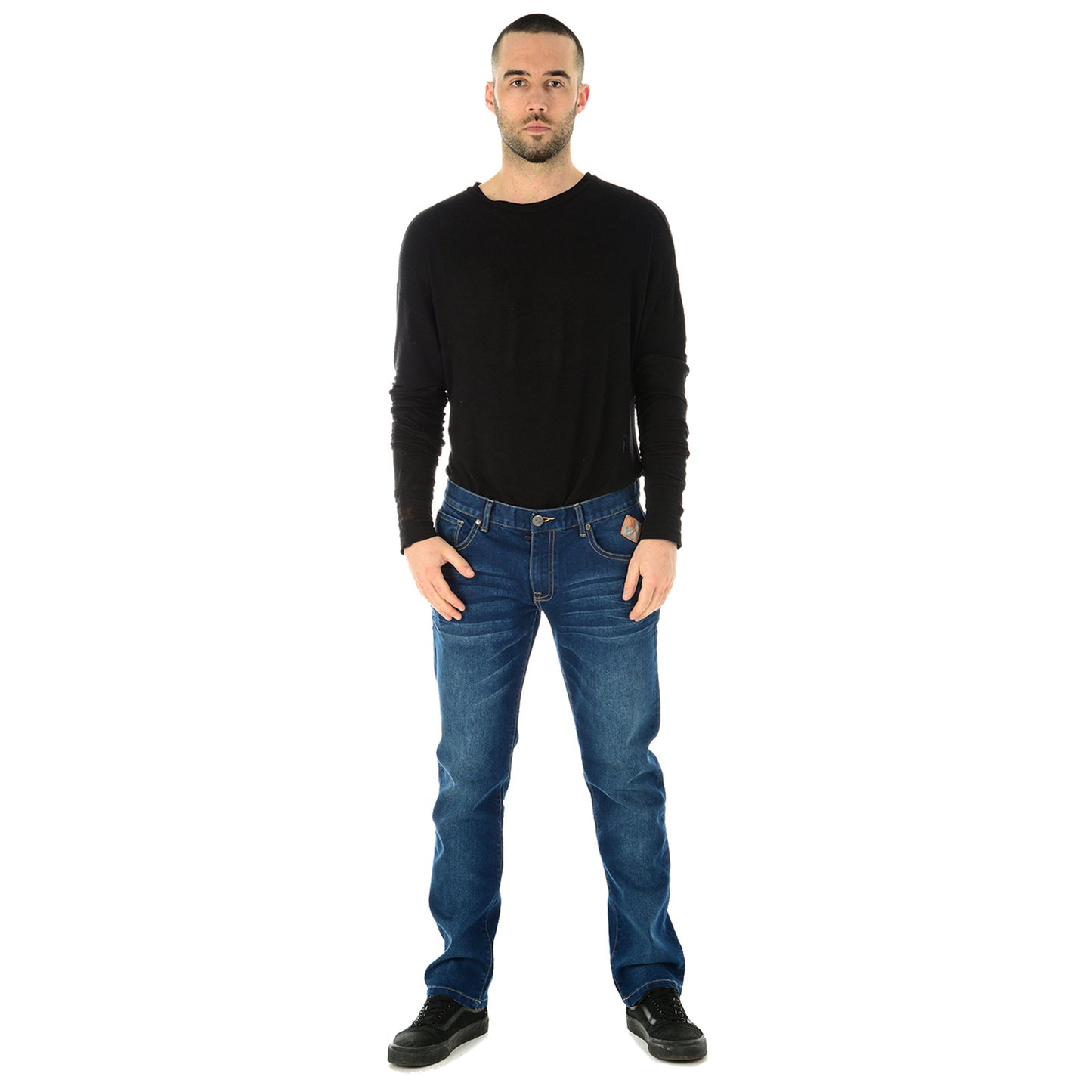 MENS STRETCHABLE DENIM JEANS SMART TIGHT SLIM FIT PANTS CASUAL SKINNY TROUSERS