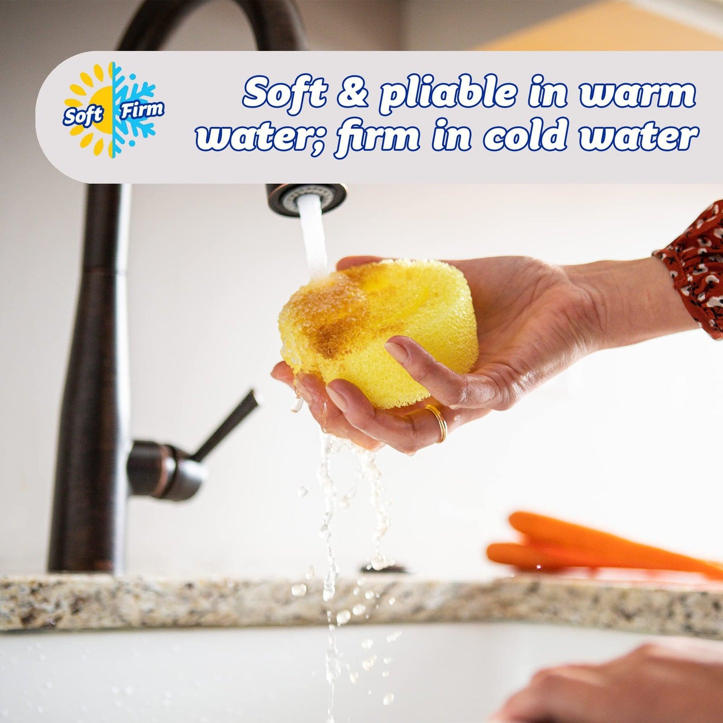 Scrub Daddy Dish Daddy Wand, Refill Heads, Sponge & Connector Head, Soap Disp...