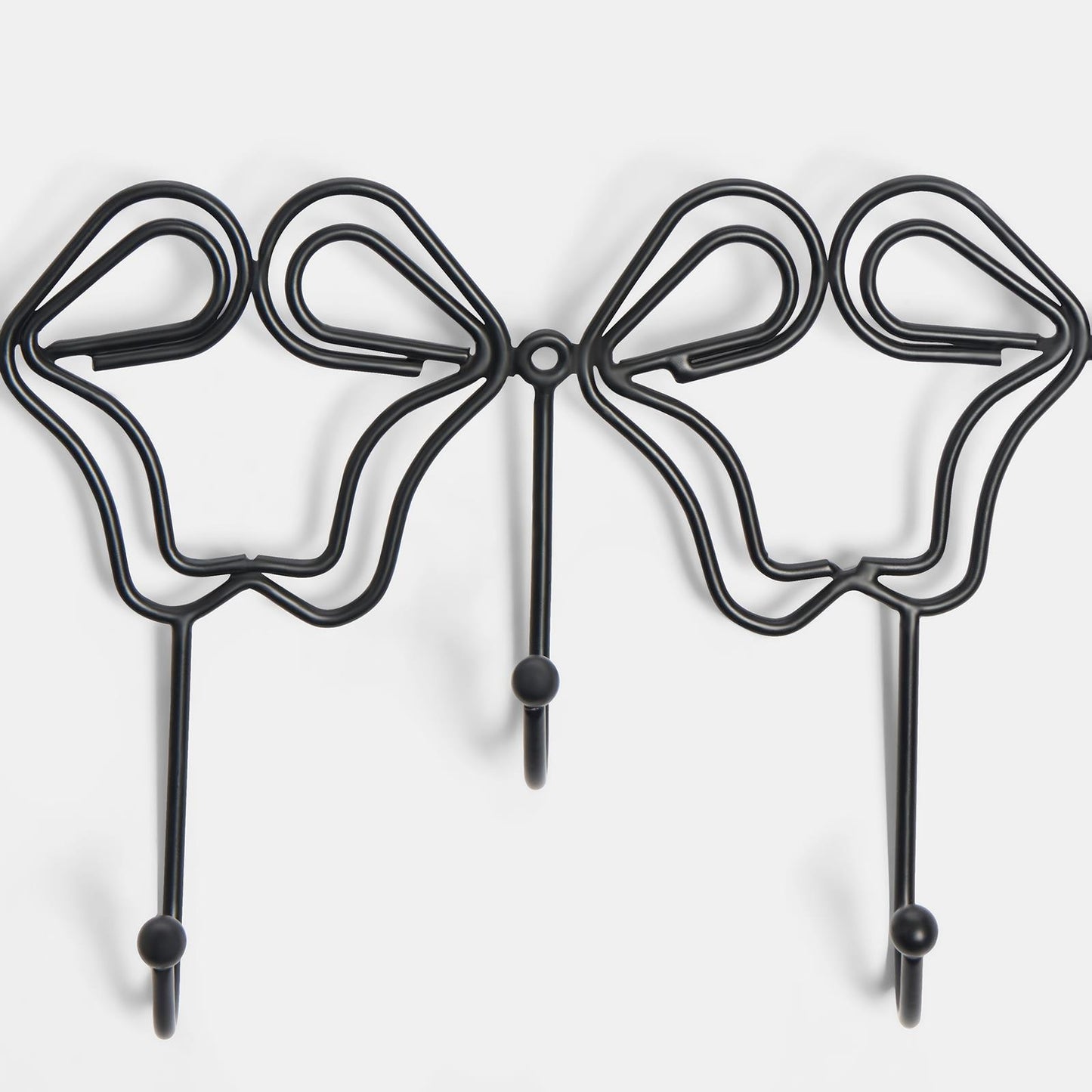 OHS Bows Over the Door Hook Hanger 5 Hooks Coats Towel Rack