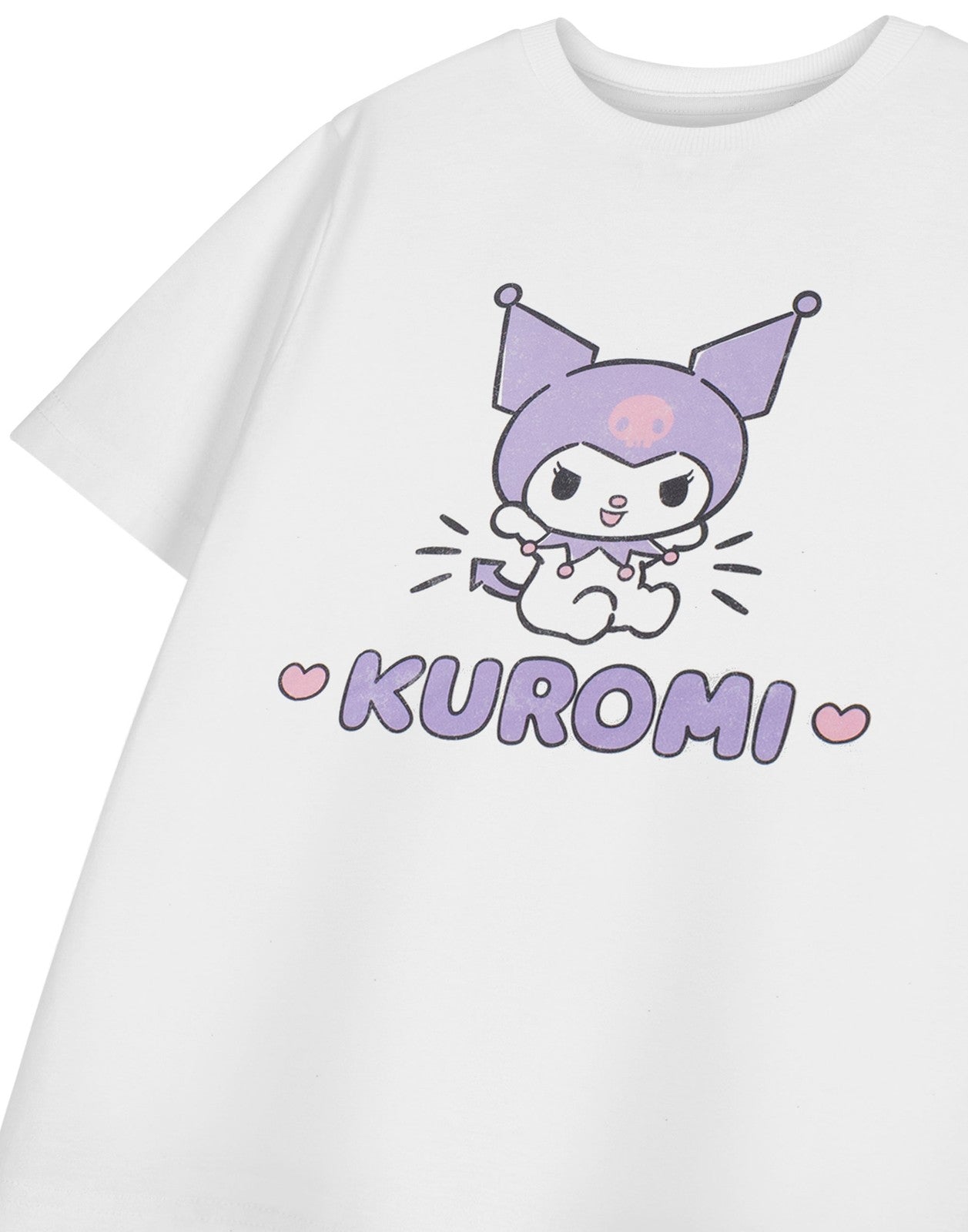Hello Kitty Short Sleeved T-Shirt | Girls White | Official Merch