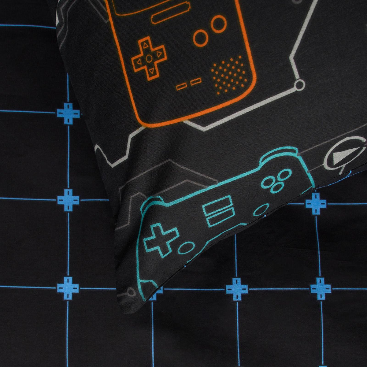 Gaming Duvet Cover Bedding Set Kids Reversible Quilt Junior Single Double Bed