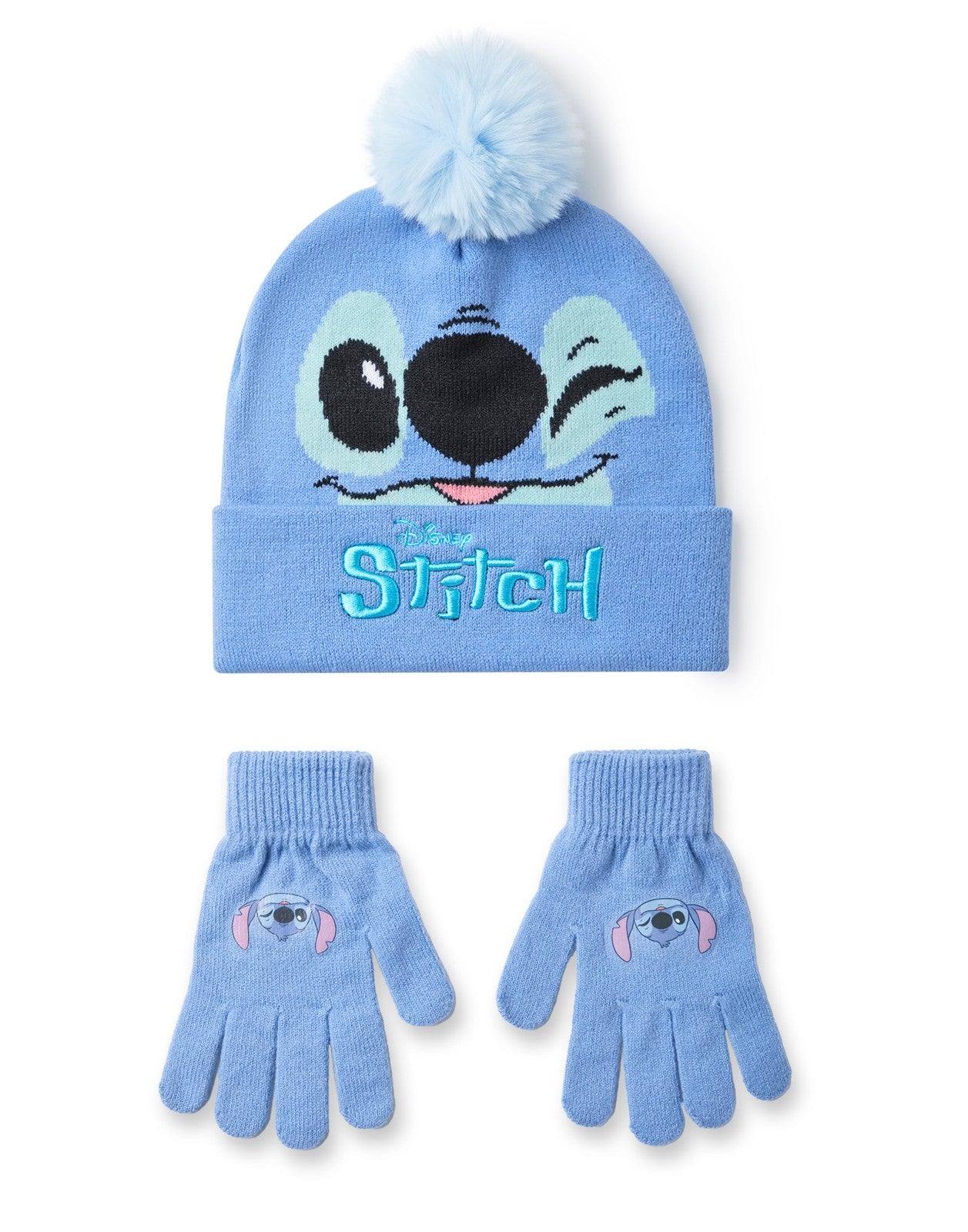 Disney Beanie and Gloves Set | Girls Blue | Official Merch