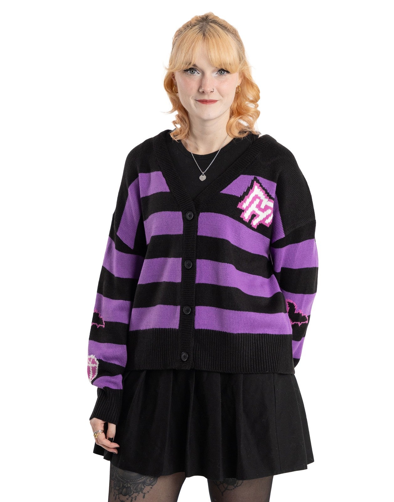 Monster High Cardigan | Womens Purple | Official Merch