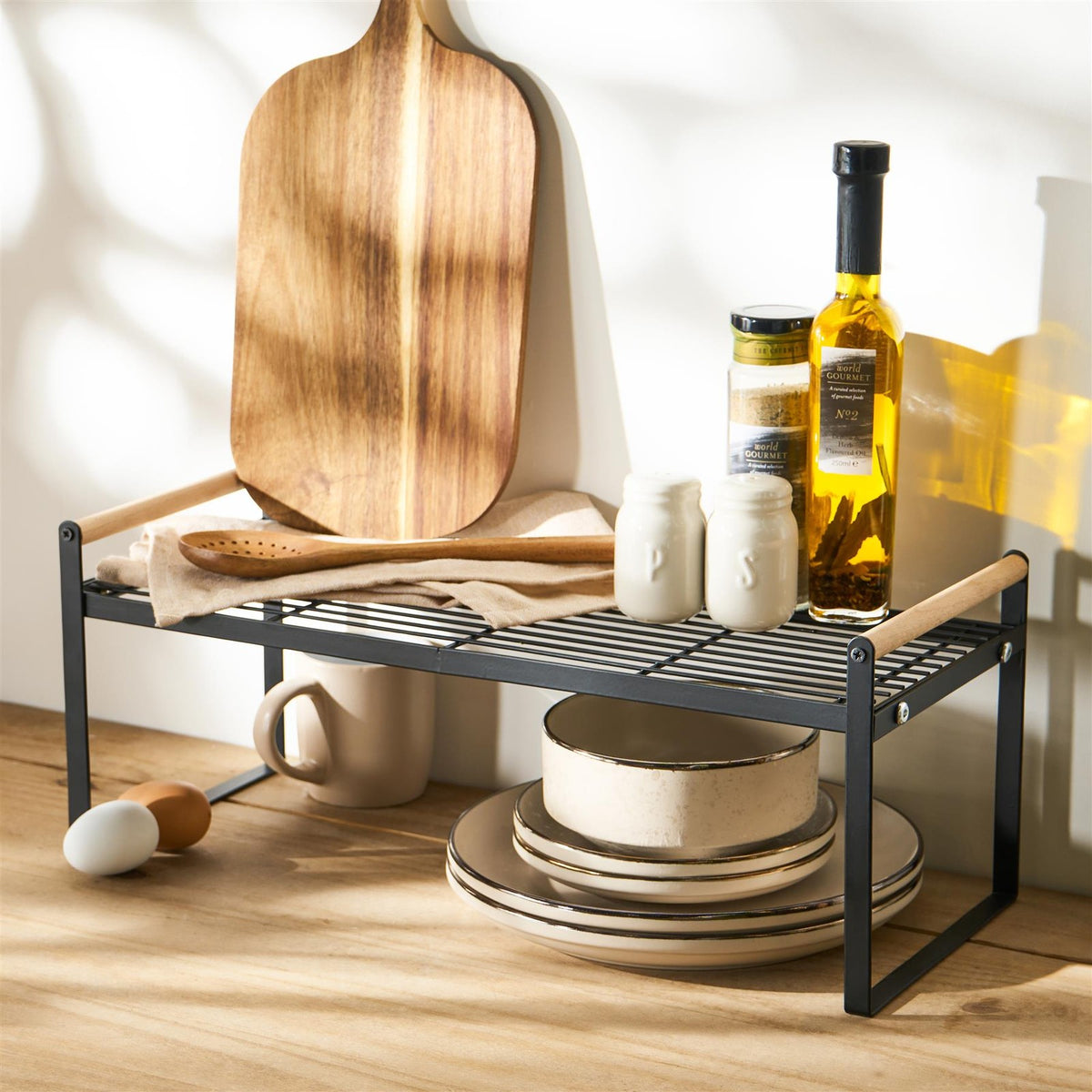 OHS Kitchen Shelf Organiser Countertop Storage Wire Rack Stand Metal Frame