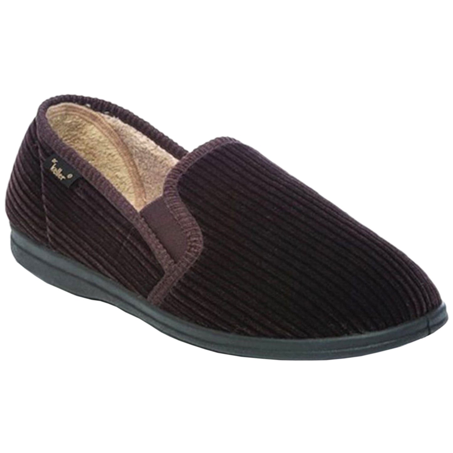 DR KELLER MENS SLIPPERS STRAP FLEECE UPPER WARM  CUSHIONED CASUAL SLIP ON SHOES