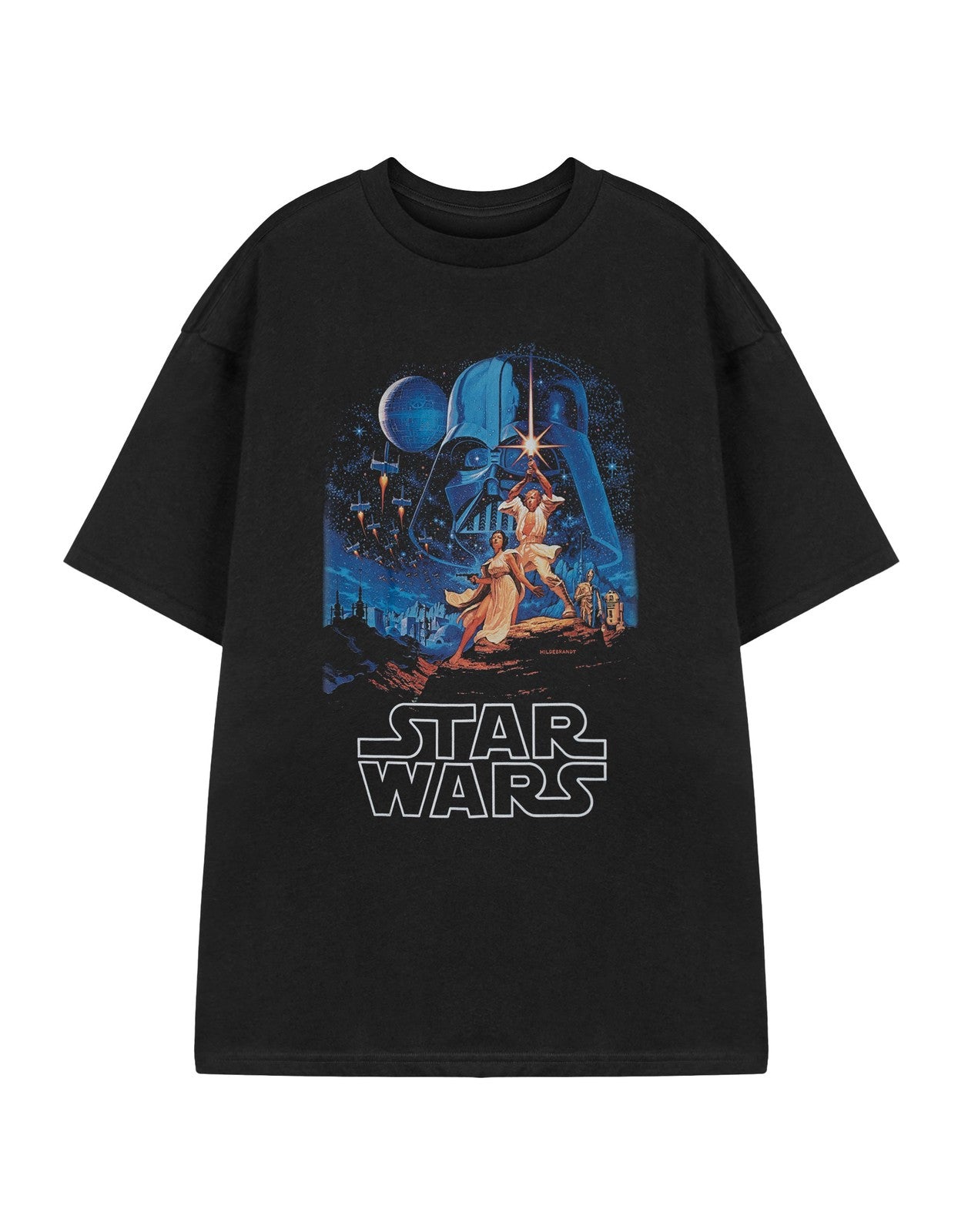 Star Wars Short Sleeved T-Shirt | Mens Black | Official Merch