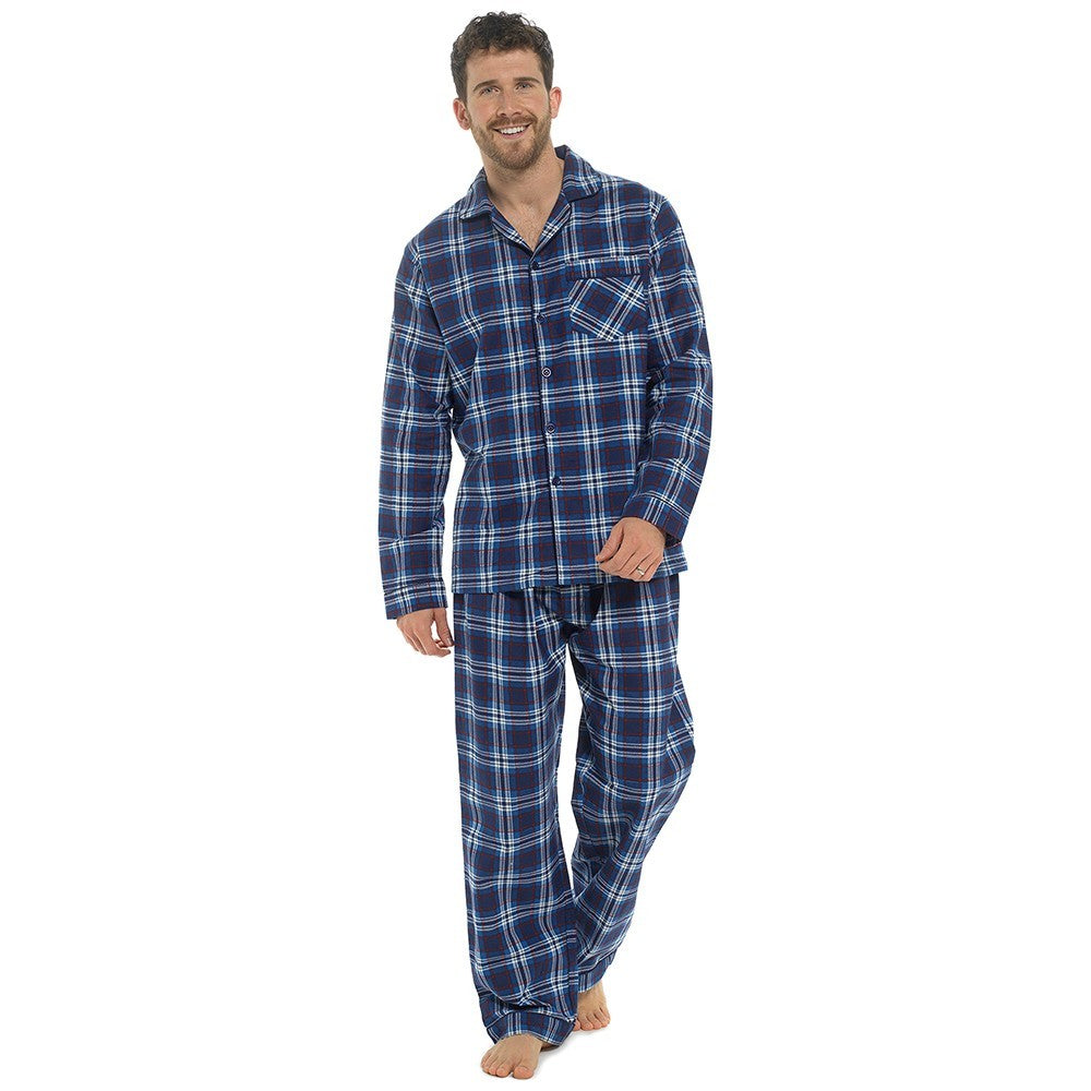 MENS TRADITIONAL PYJAMAS SET PLAIN PJ NIGHTWEAR LOUNGE WEAR TOP PANTS TROUSERS