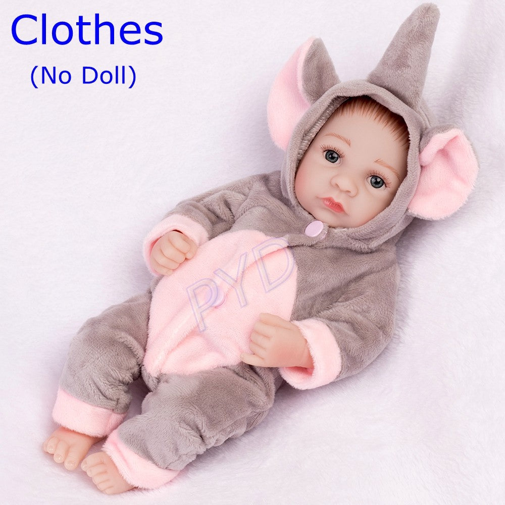 Doll Clothes Outfit Romper for 10"-11" Reborn Baby Dolls Boy/Girl Doll DIY Gifts