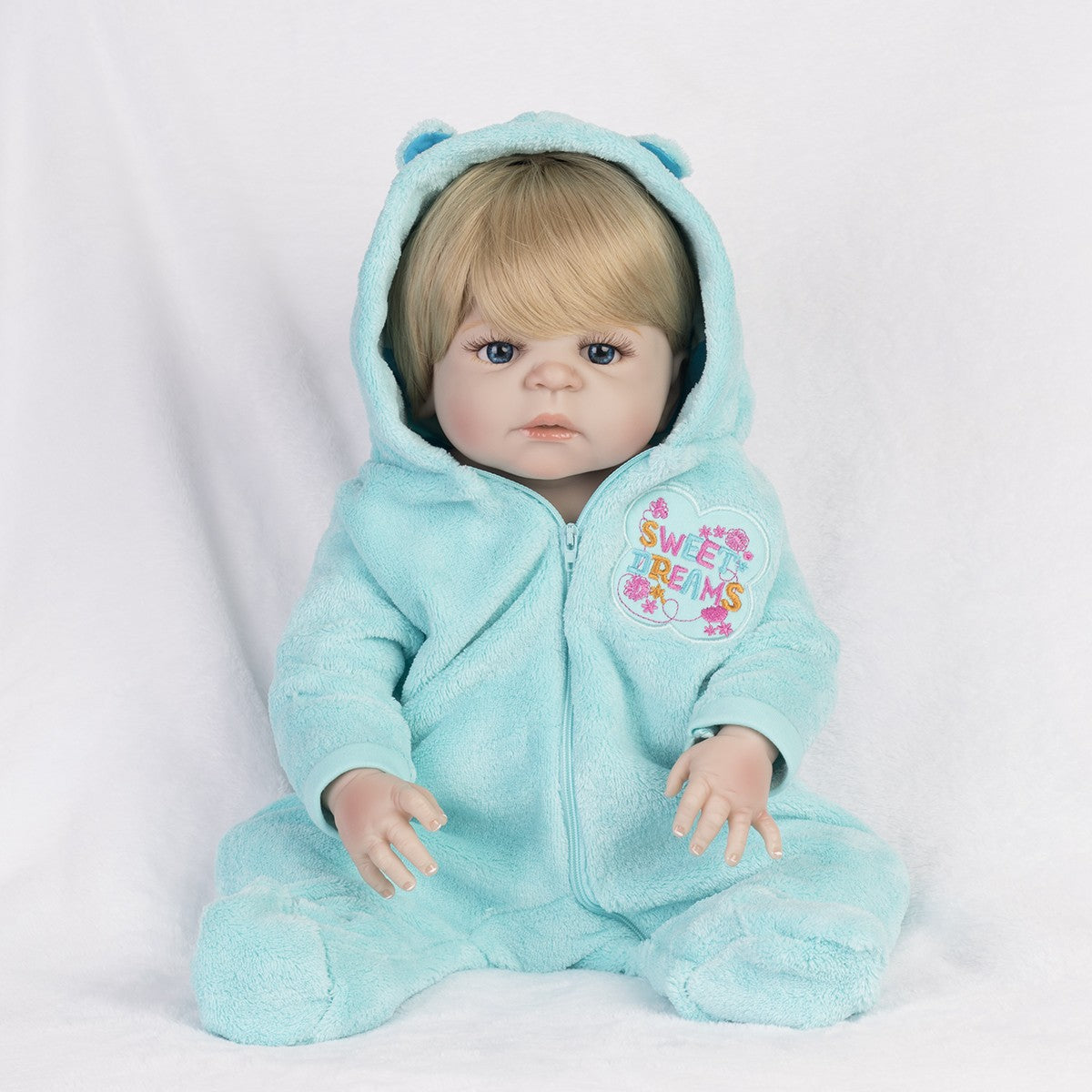 22'' Realistic Twins Reborn Baby Dolls Full Body Vinyl Silicone Boy Girl Gift UK