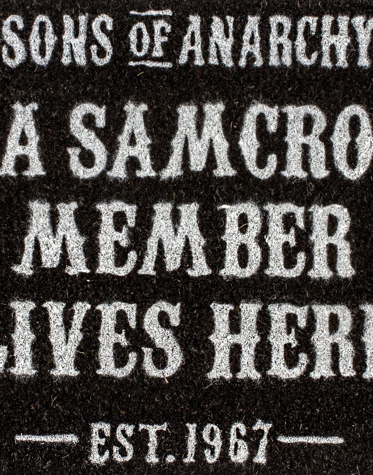 Sons of Anarchy Coir Door Mat | Unisex Black | Official Merch