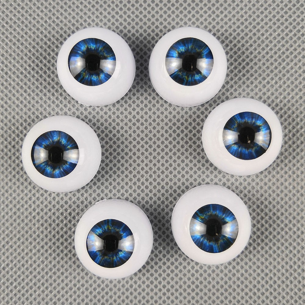 10 Pairs Half Round Acrylic Eyes Eyeballs for Reborn Baby Dolls Kit DIY Repair