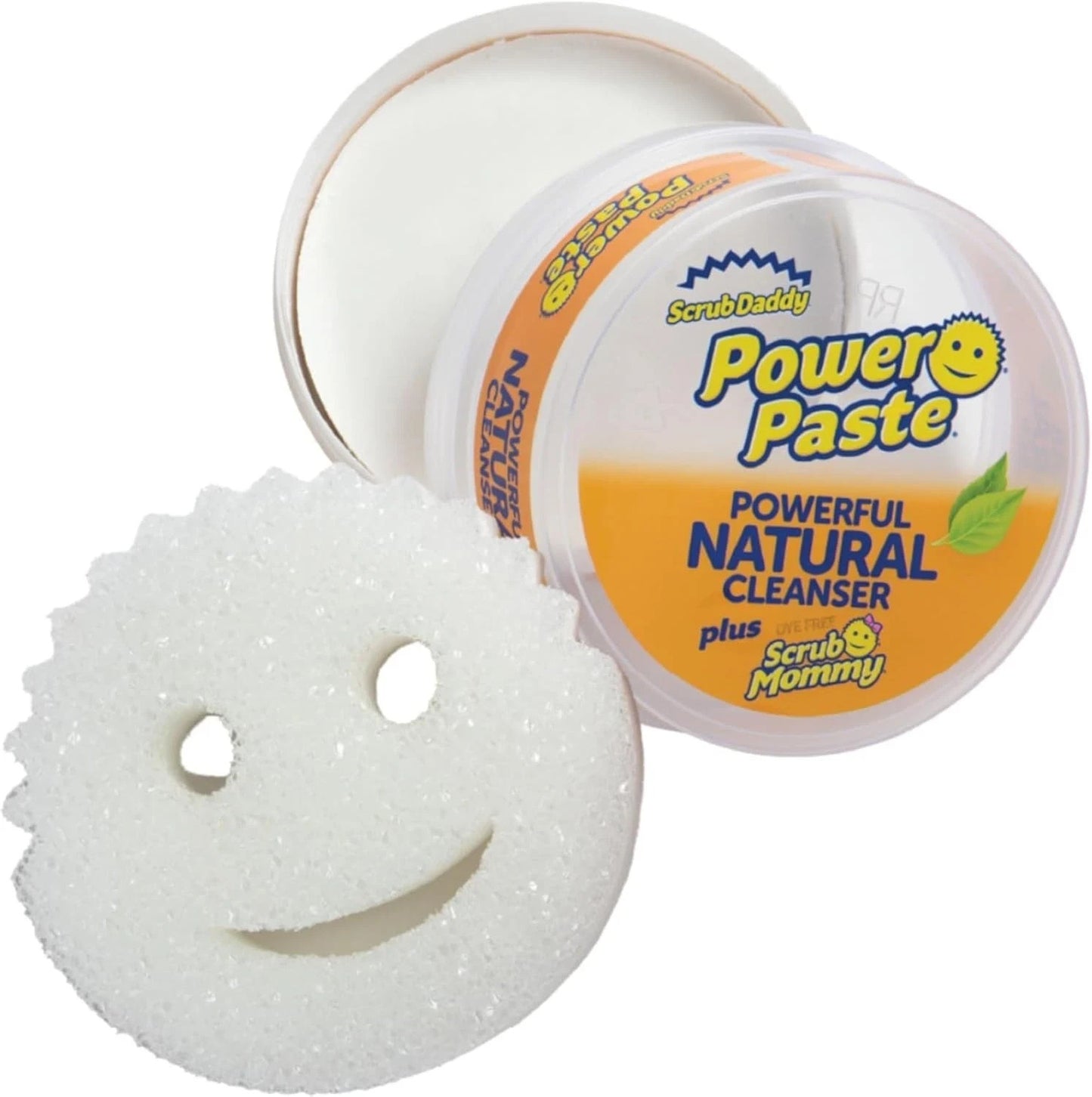 Scrub Daddy Power Paste Cleaner with Scrub Mommy Sponge for Heavy Duty Cleaning