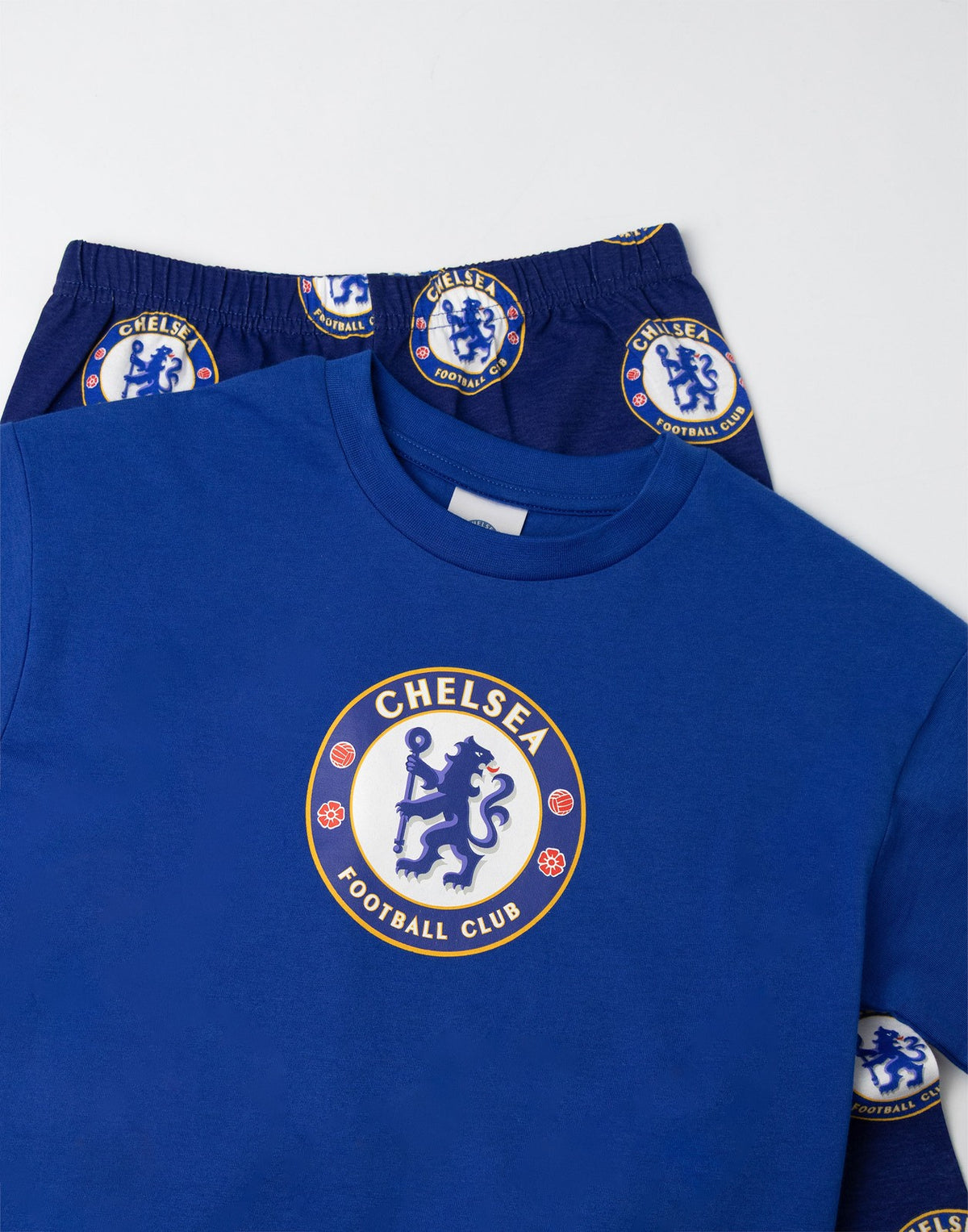 Chelsea Short Sleeve Long Leg Pyjama Set | Boys Blue | Official Merch