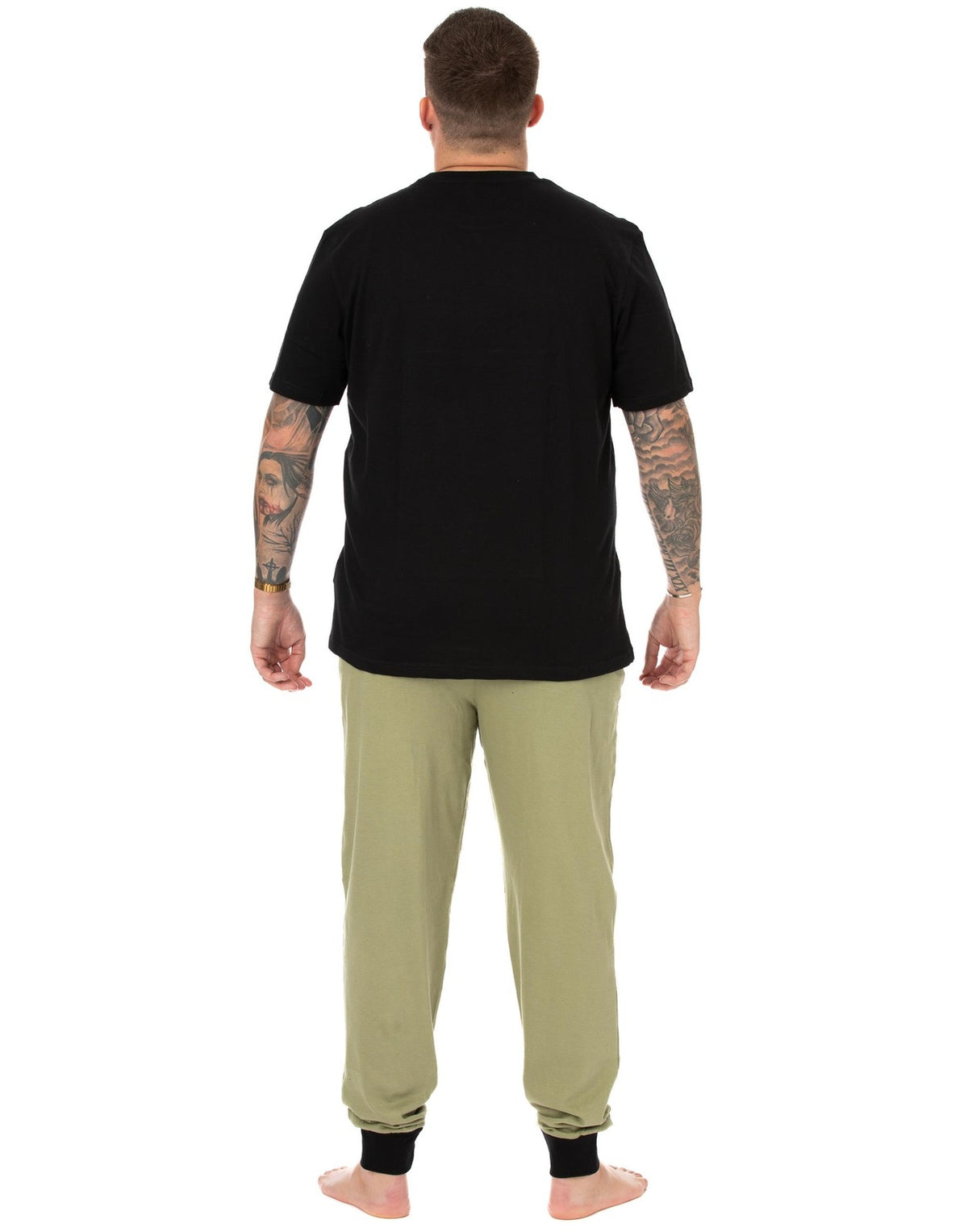 Star Wars Short Sleeve Long Leg Pyjama Set | Mens Black Green | Official Merch