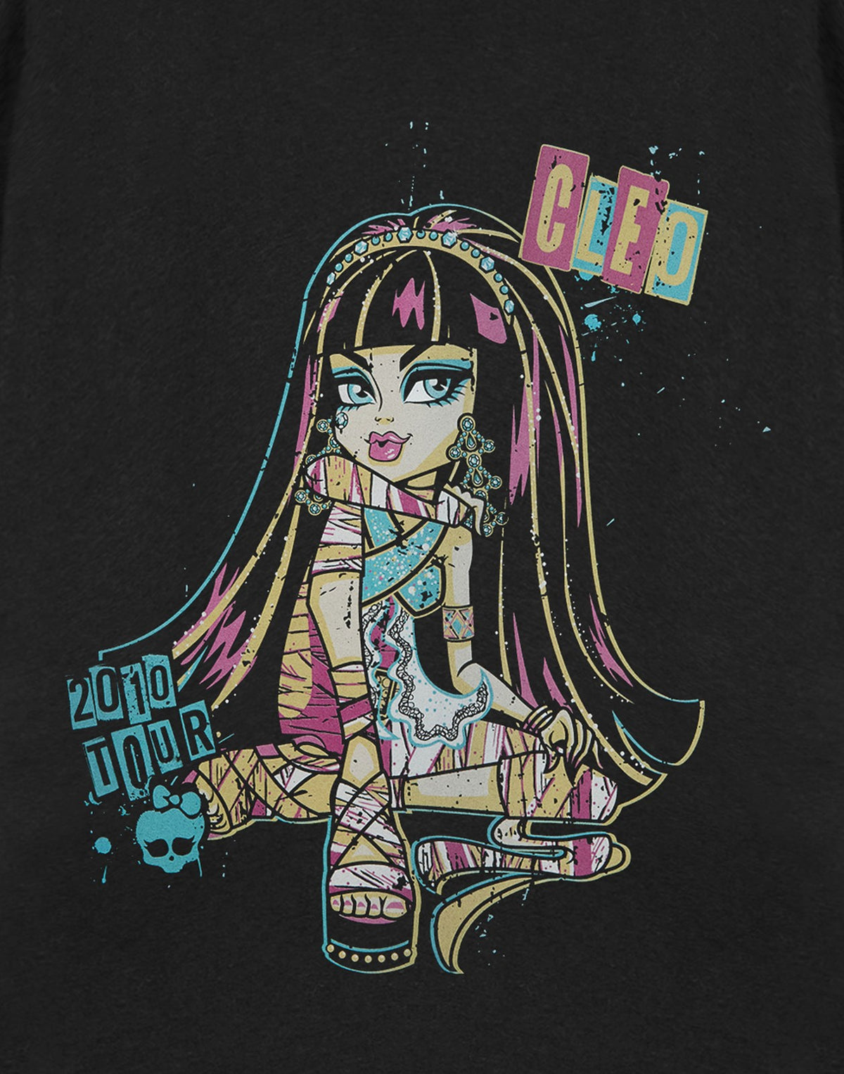 Monster High Short Sleeved T-Shirt | Womens Black | Official Merch