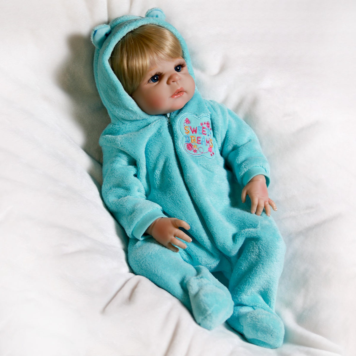 22" Full Body Vinyl Silicone Reborn Baby Dolls Washable Newborn Toddler Boy Gift