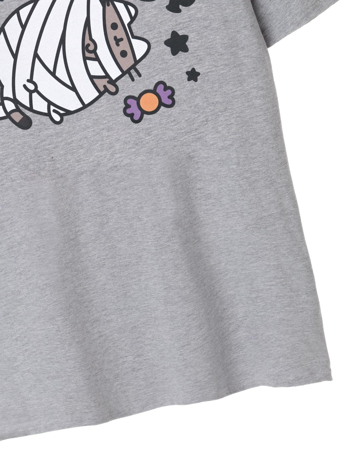 Pusheen Short Sleeved T-Shirt | Womens Grey Marl | Official Merch