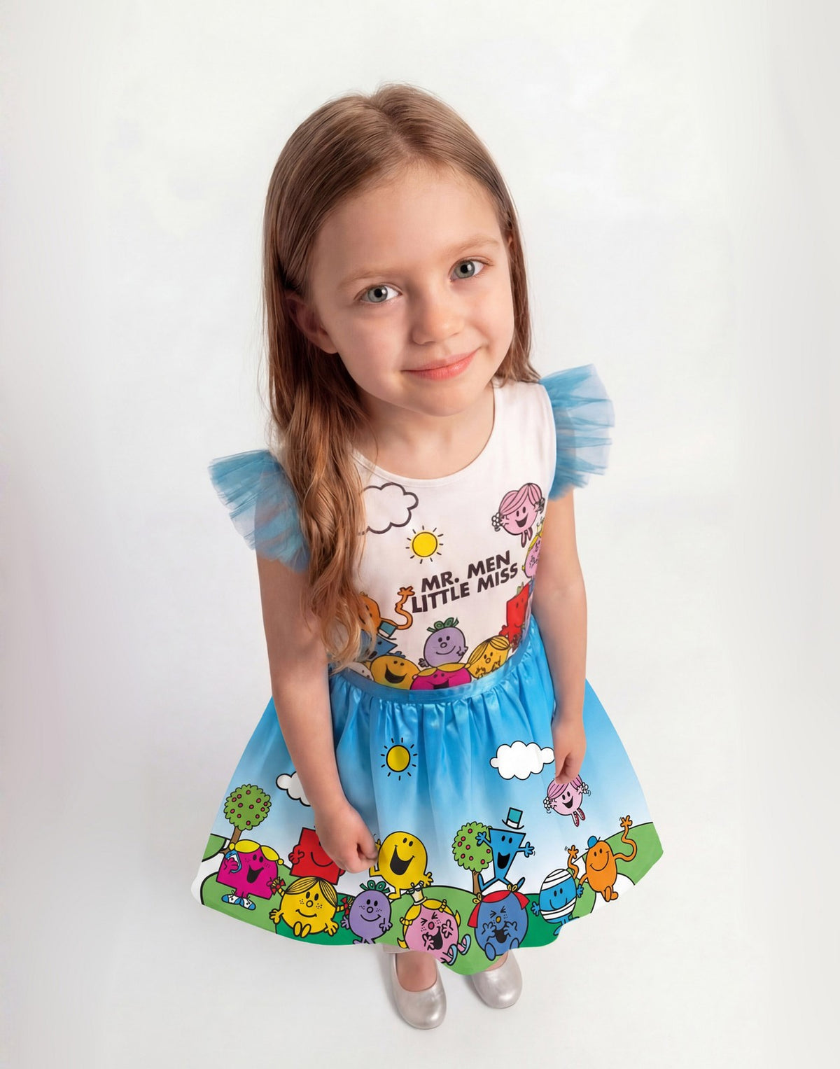 Mr. Men 2 Piece Costume | Girls Blue | Official Merch