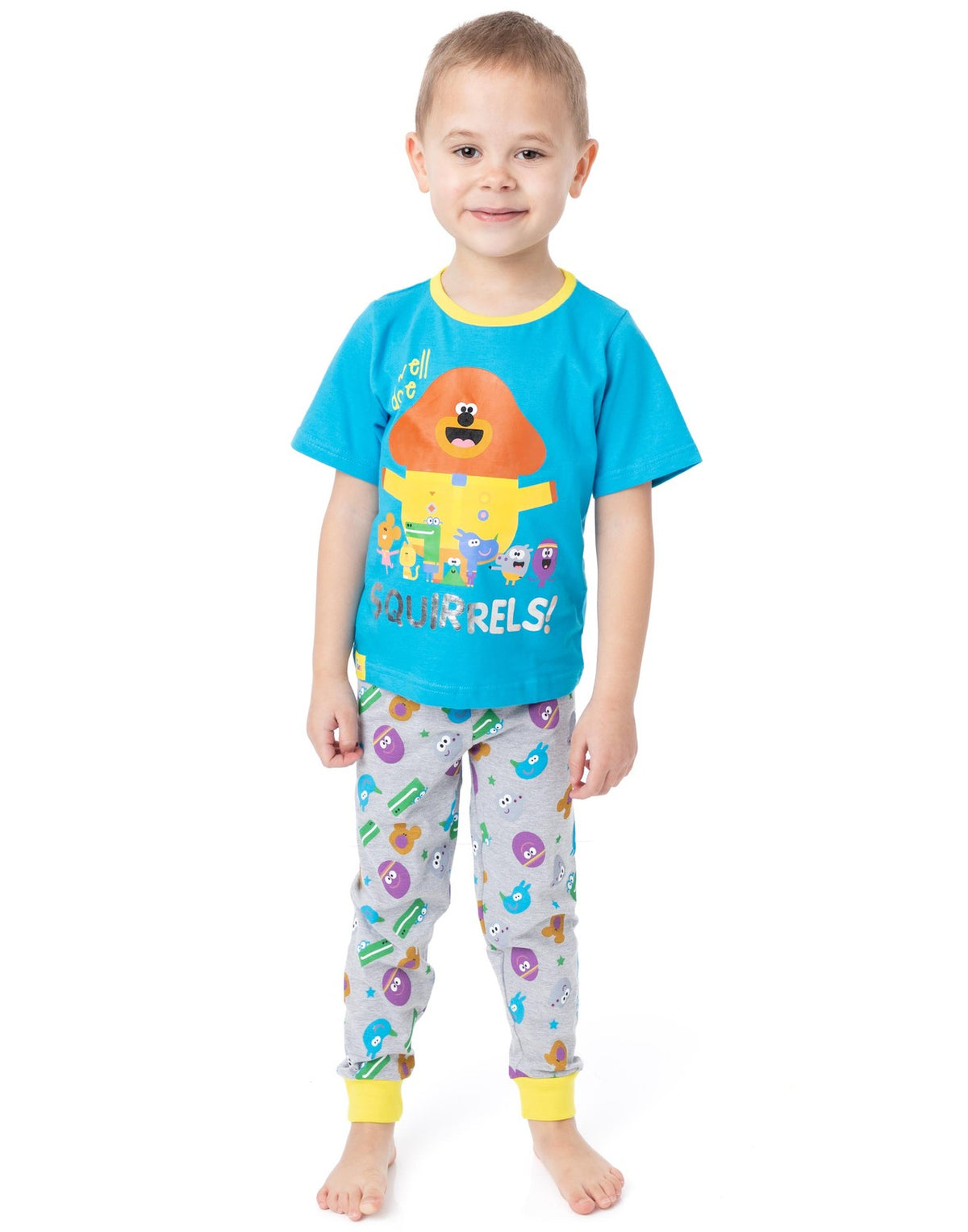 Hey Duggee Short Sleeve Long Leg Pyjama Set | Boys Blue | Official Merch