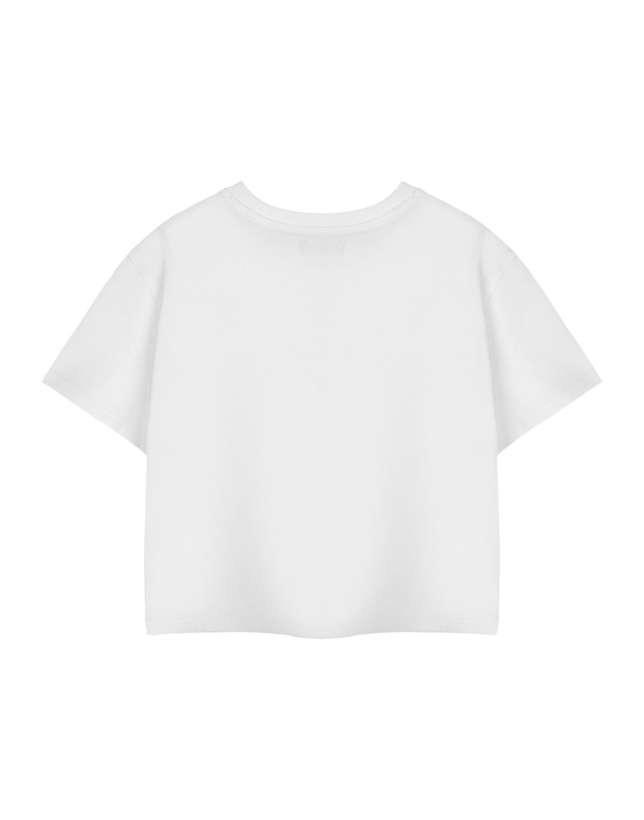 Disney Cropped Short Sleeved T-Shirt | Womens White | Official Merch