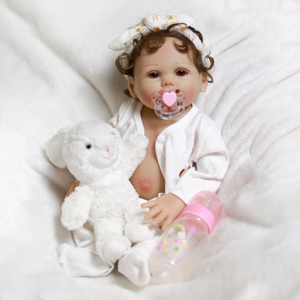 Realistic Reborn Doll Full Body Vinyl Silicone Twins Handmade Newborn Baby Girl