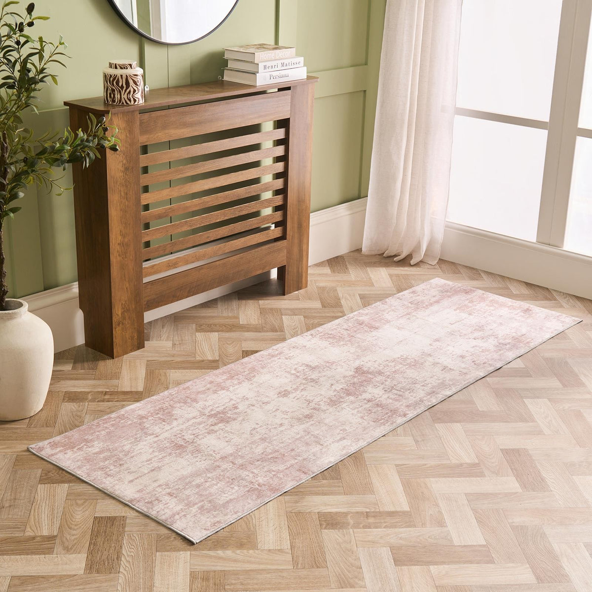 OHS Abstract Washable Rug Non Slip Soft Luxury Floor Carpet Hallway Runner